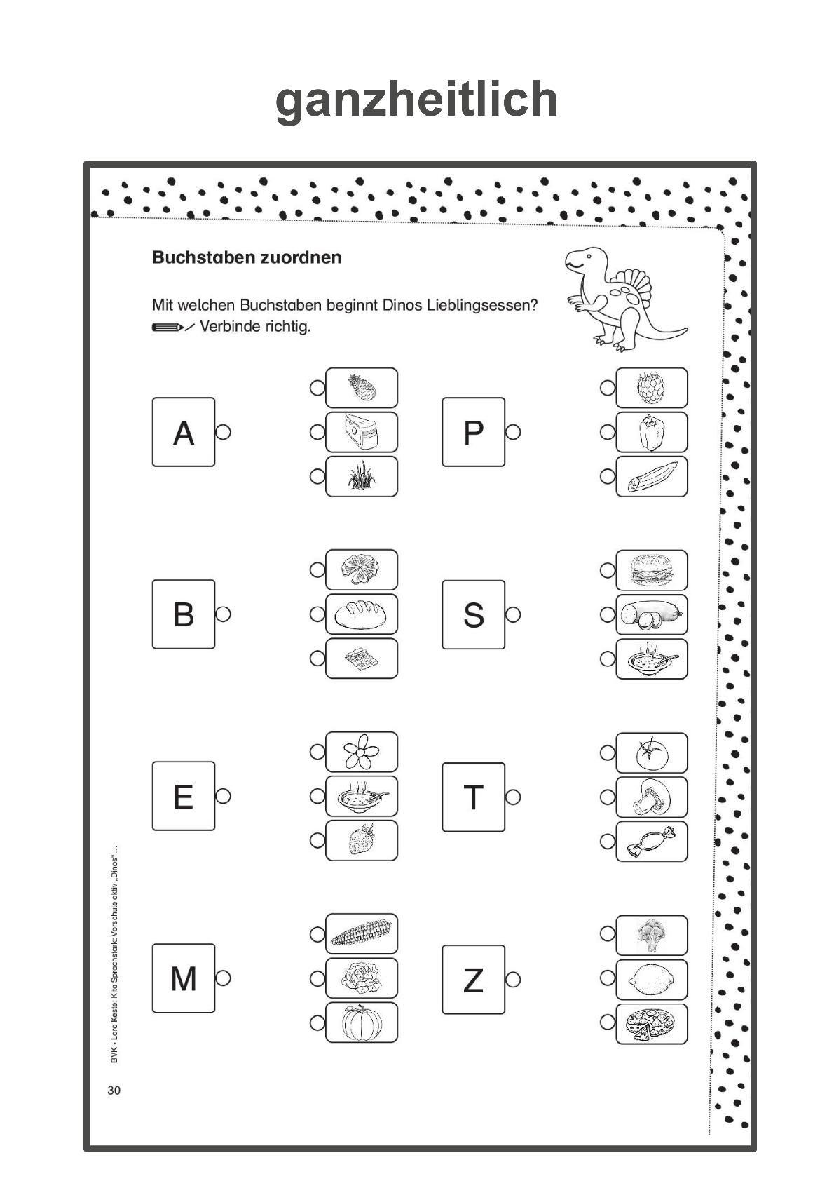 Beispielinhalt (Bild) Kita Sprachstark: Vorschule aktiv Dinos