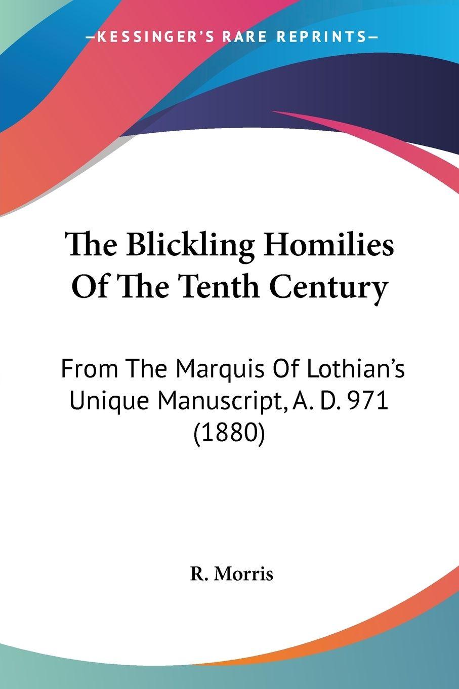 Vorderes Coverbild The Blickling Homilies Of The Tenth Century