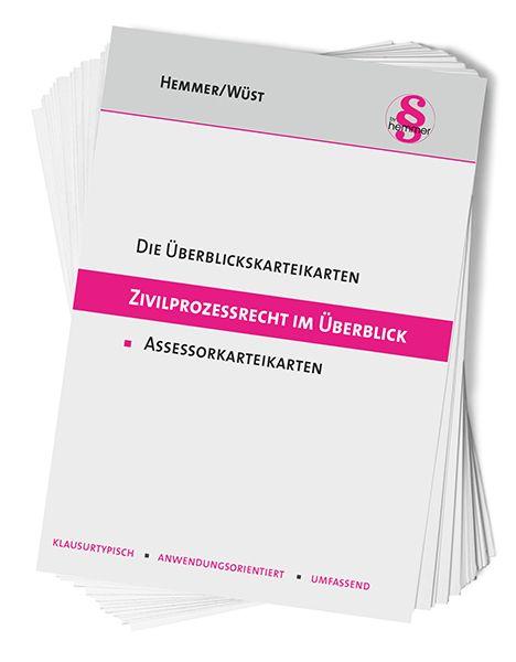 Vorderes Coverbild Assessor Die Überblickskarteikarten Zivilprozessrecht im Überblick