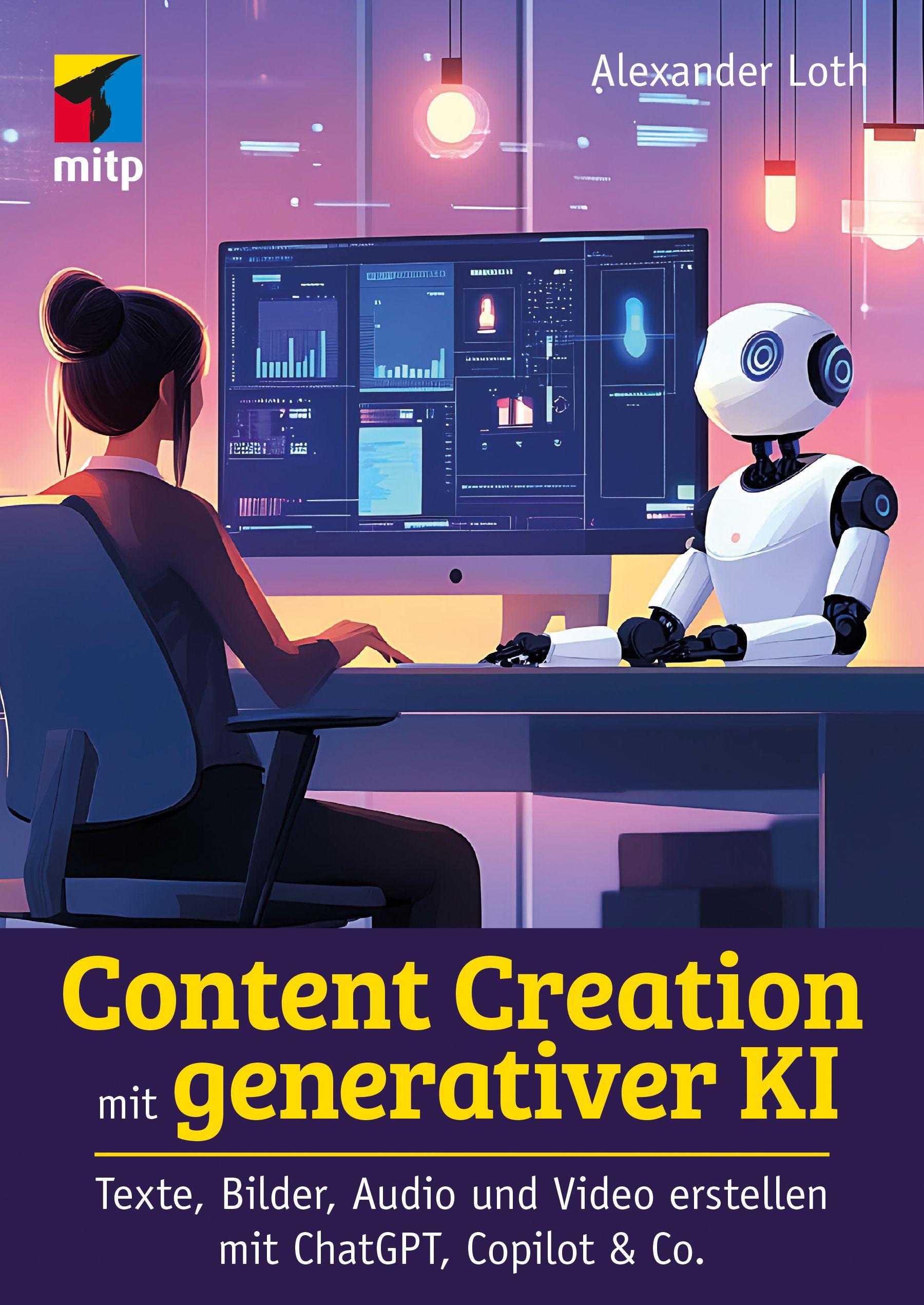 Vorderes Coverbild Content Creation mit generativer KI