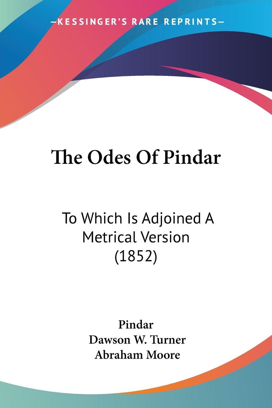Vorderes Coverbild The Odes Of Pindar