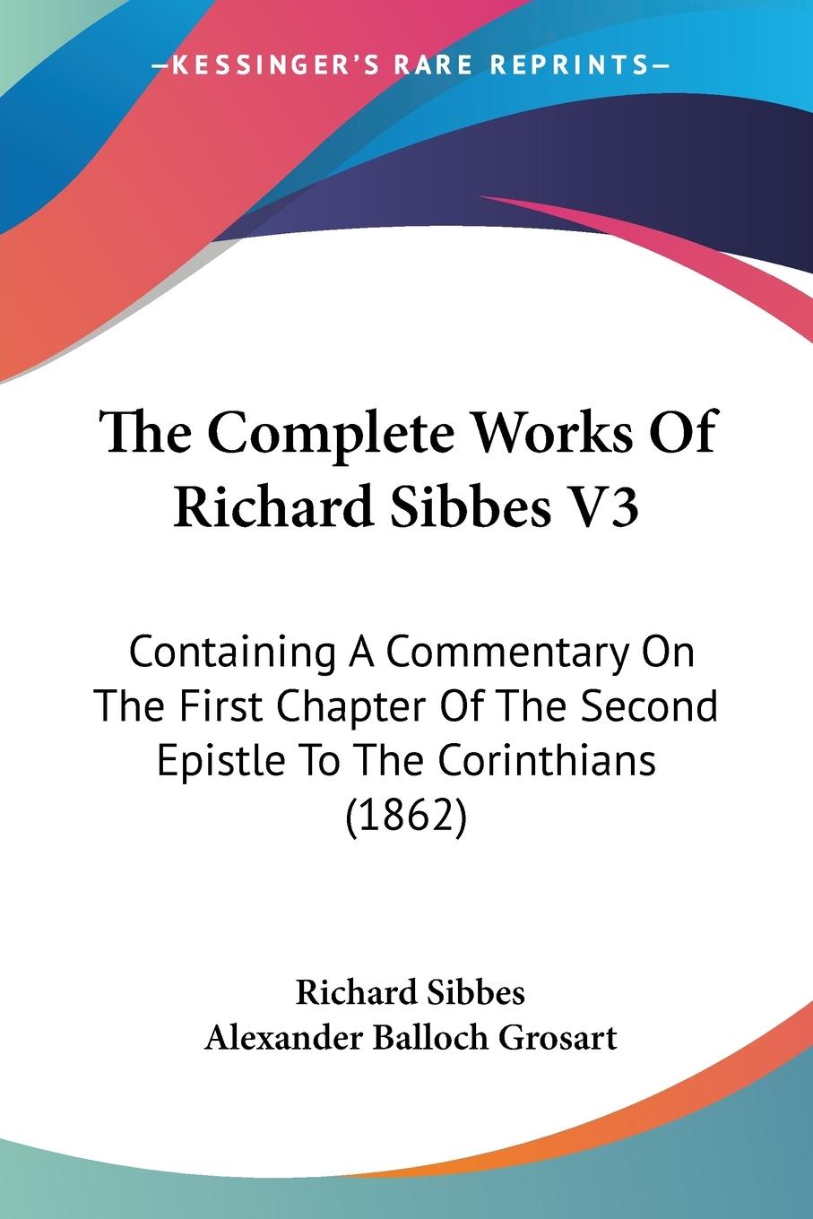 Vorderes Coverbild The Complete Works Of Richard Sibbes V3