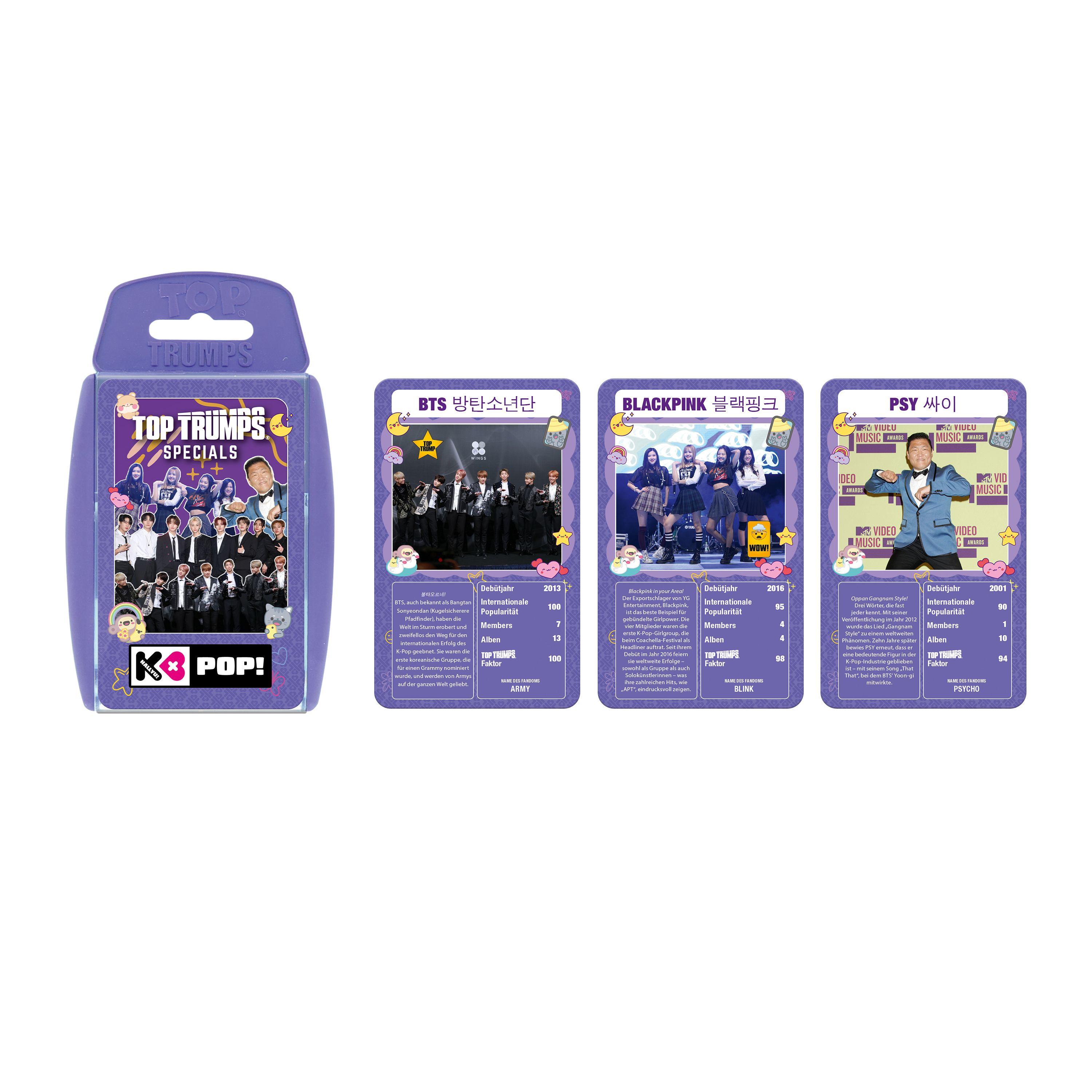 Beispielinhalt (Bild) Top Trumps K-POP
