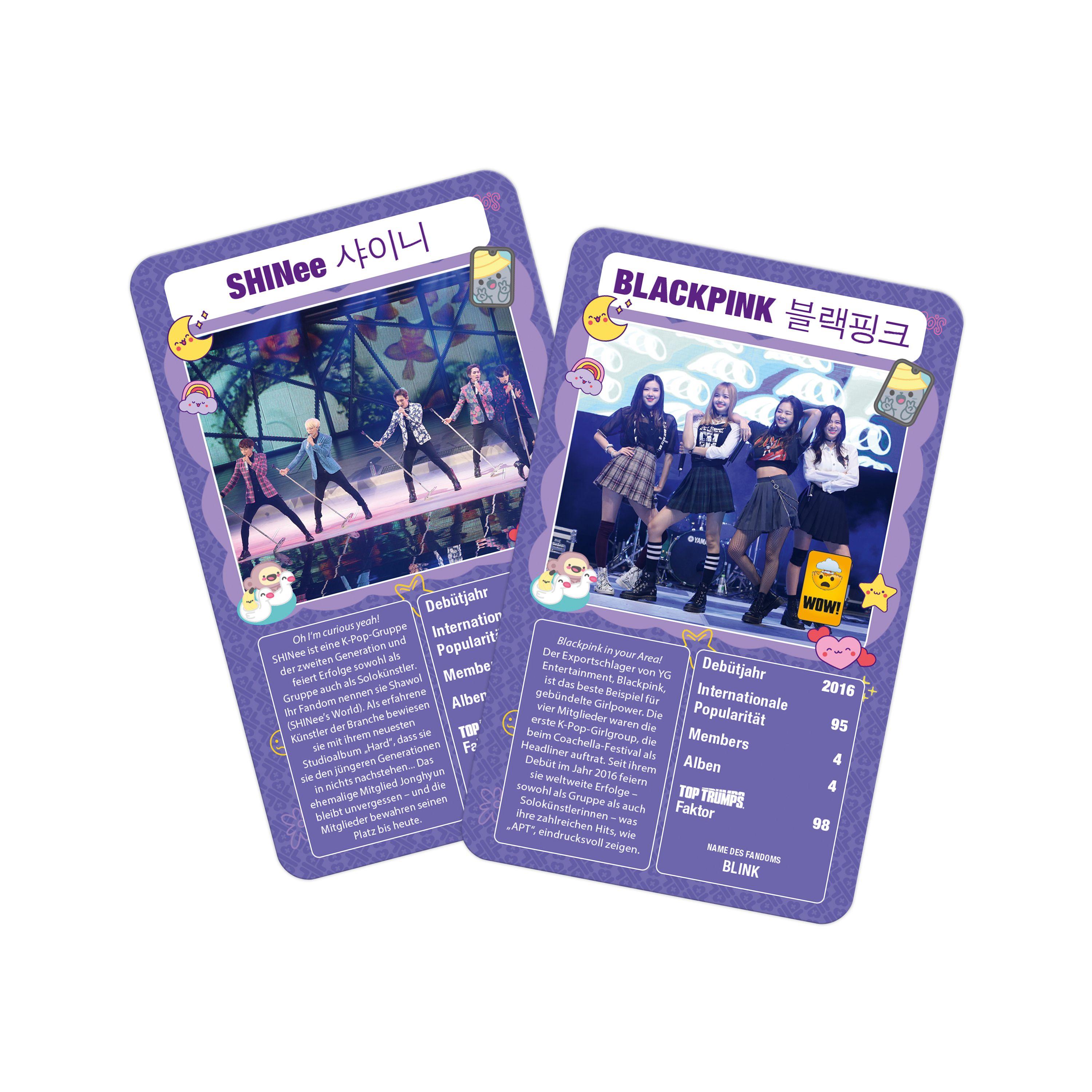 Beispielinhalt (Bild) Top Trumps K-POP