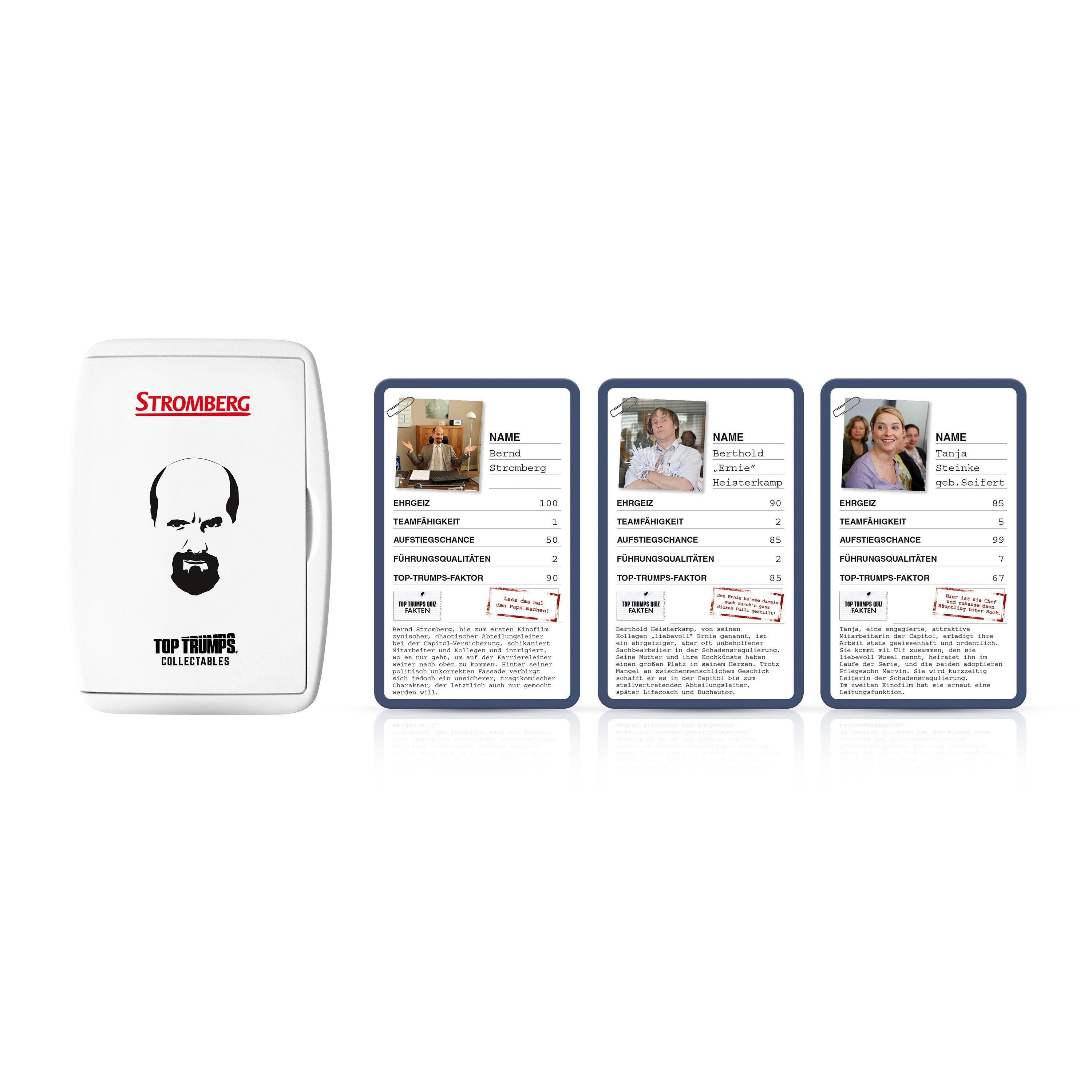 Beispielinhalt (Bild) Top Trumps Collectables Stromberg