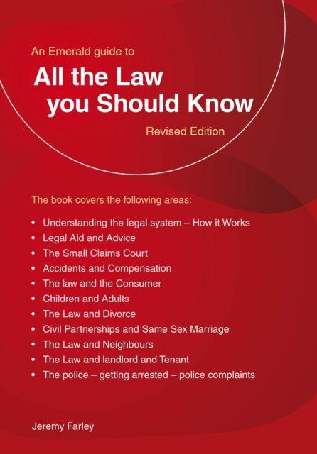 Vorderes Coverbild All The Law You Should Know