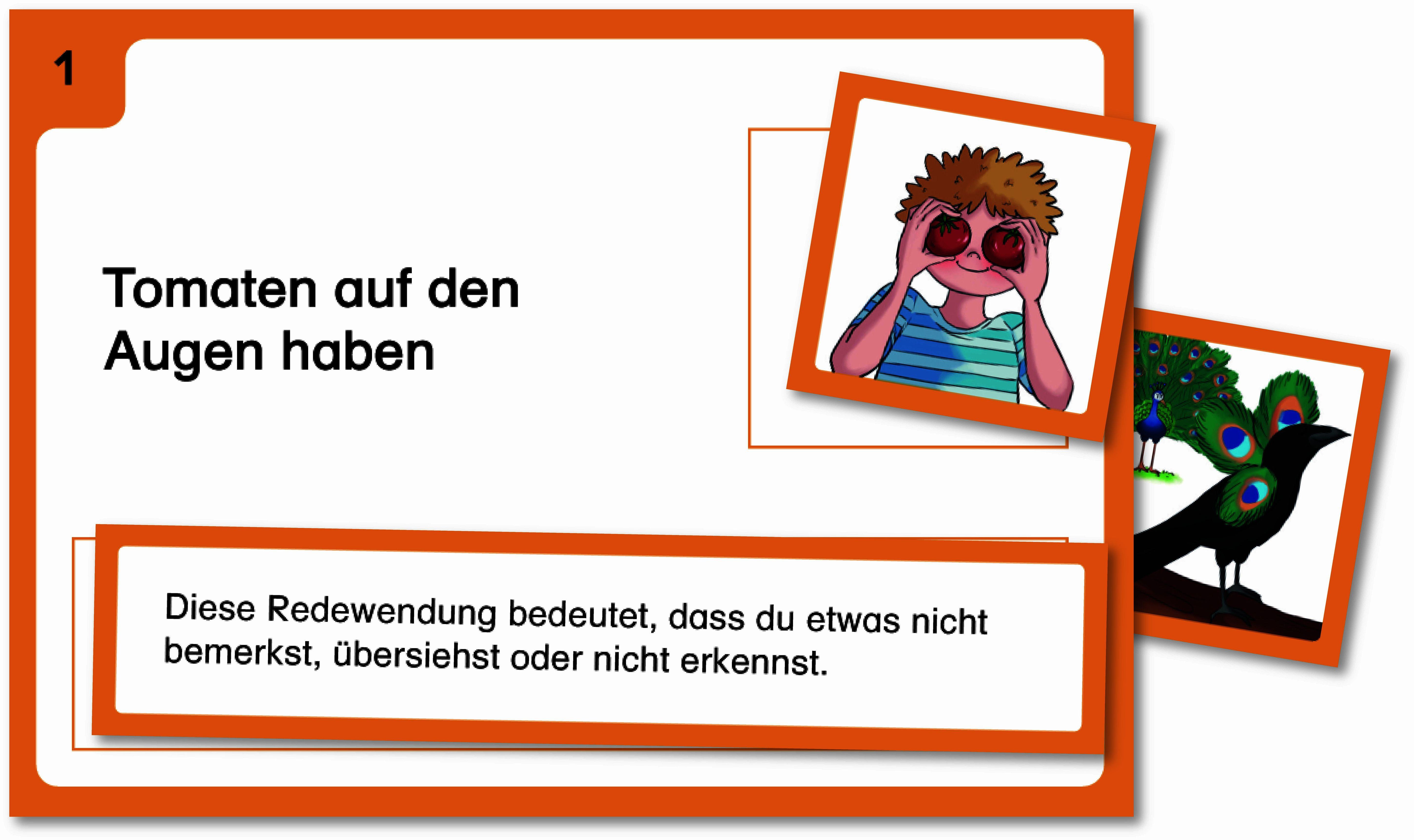 Beispielinhalt (Bild) Ich kenne Redewendungen und Sprichwörter im Set