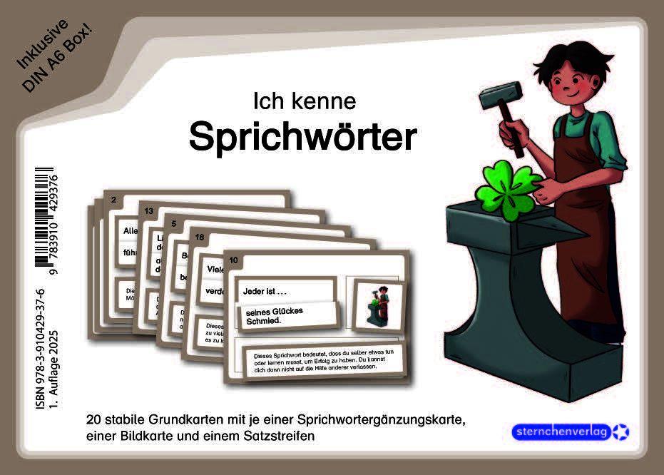 Beispielinhalt (Bild) Ich kenne Redewendungen und Sprichwörter im Set