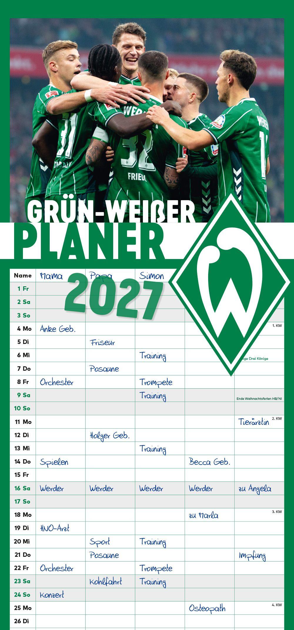 Vorderes Coverbild grün-weißer Planer 2027