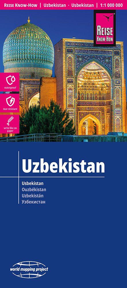 Vorderes Coverbild Reise Know-How Landkarte Usbekistan / Uzbekistan (1:1.000.000)