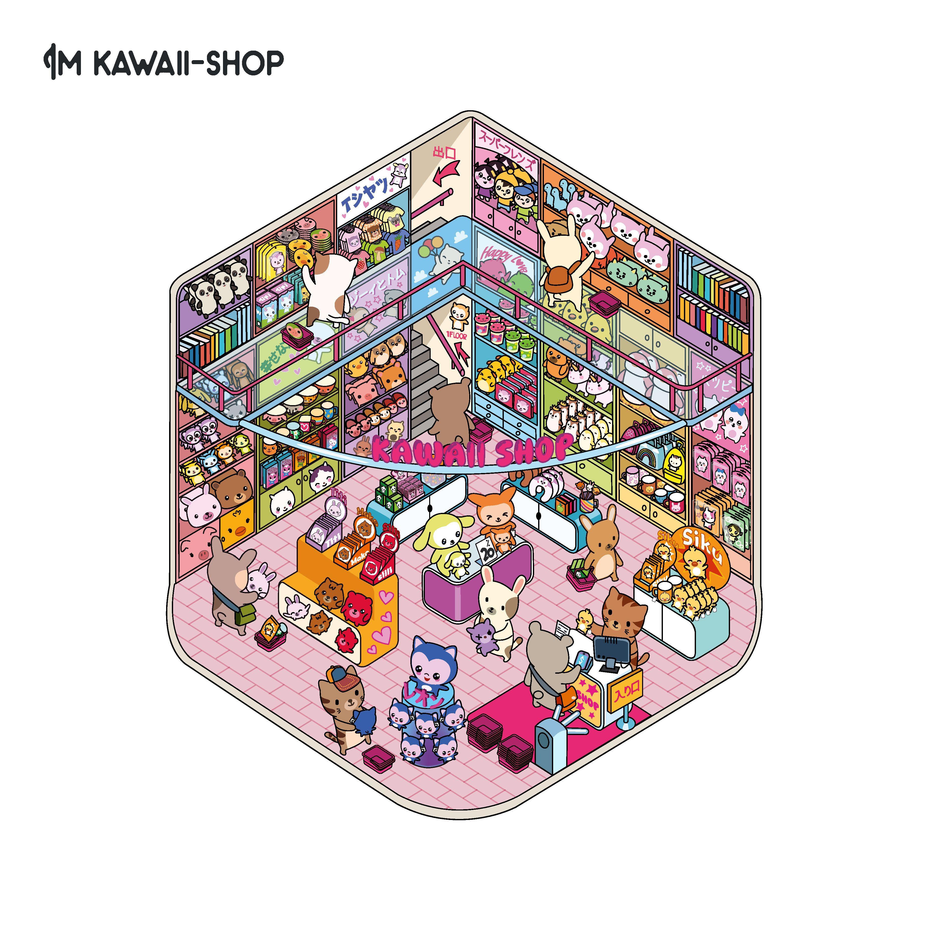 Beispielinhalt (Bild) Mini-Sticker-Szenen - Cozy Mini-Japan