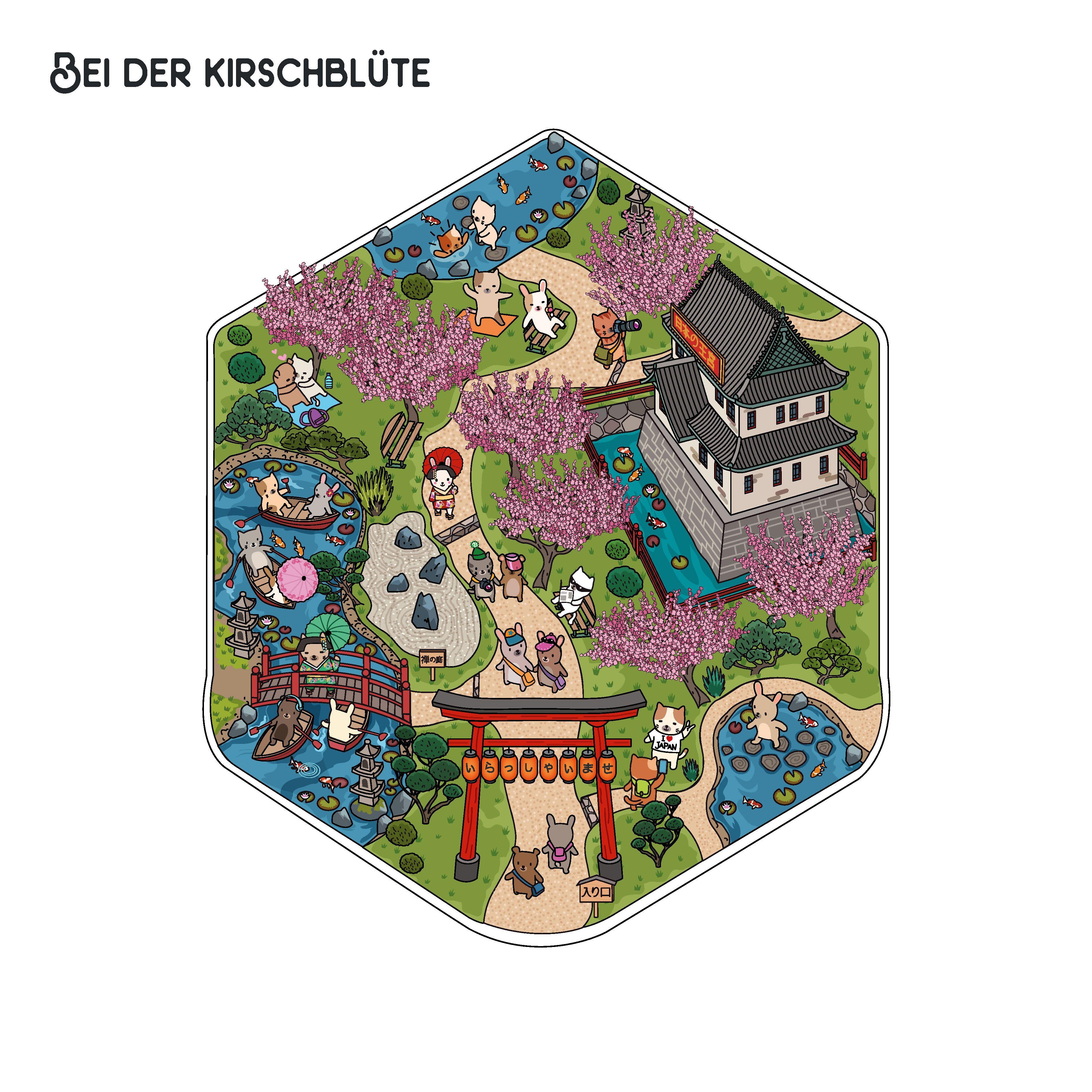 Beispielinhalt (Bild) Mini-Sticker-Szenen - Cozy Mini-Japan