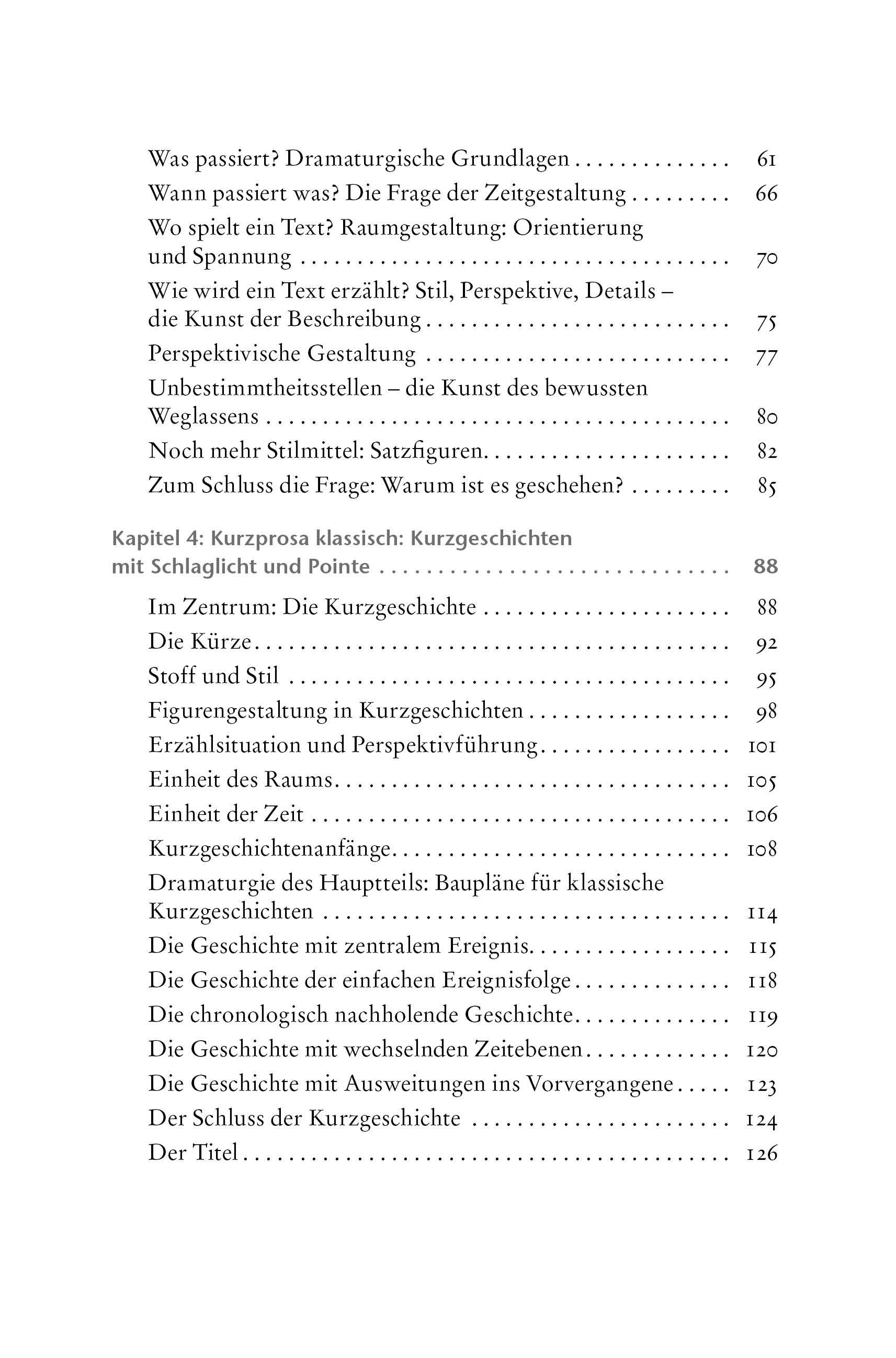 Beispielinhalt (Bild) Kurzprosa schreiben