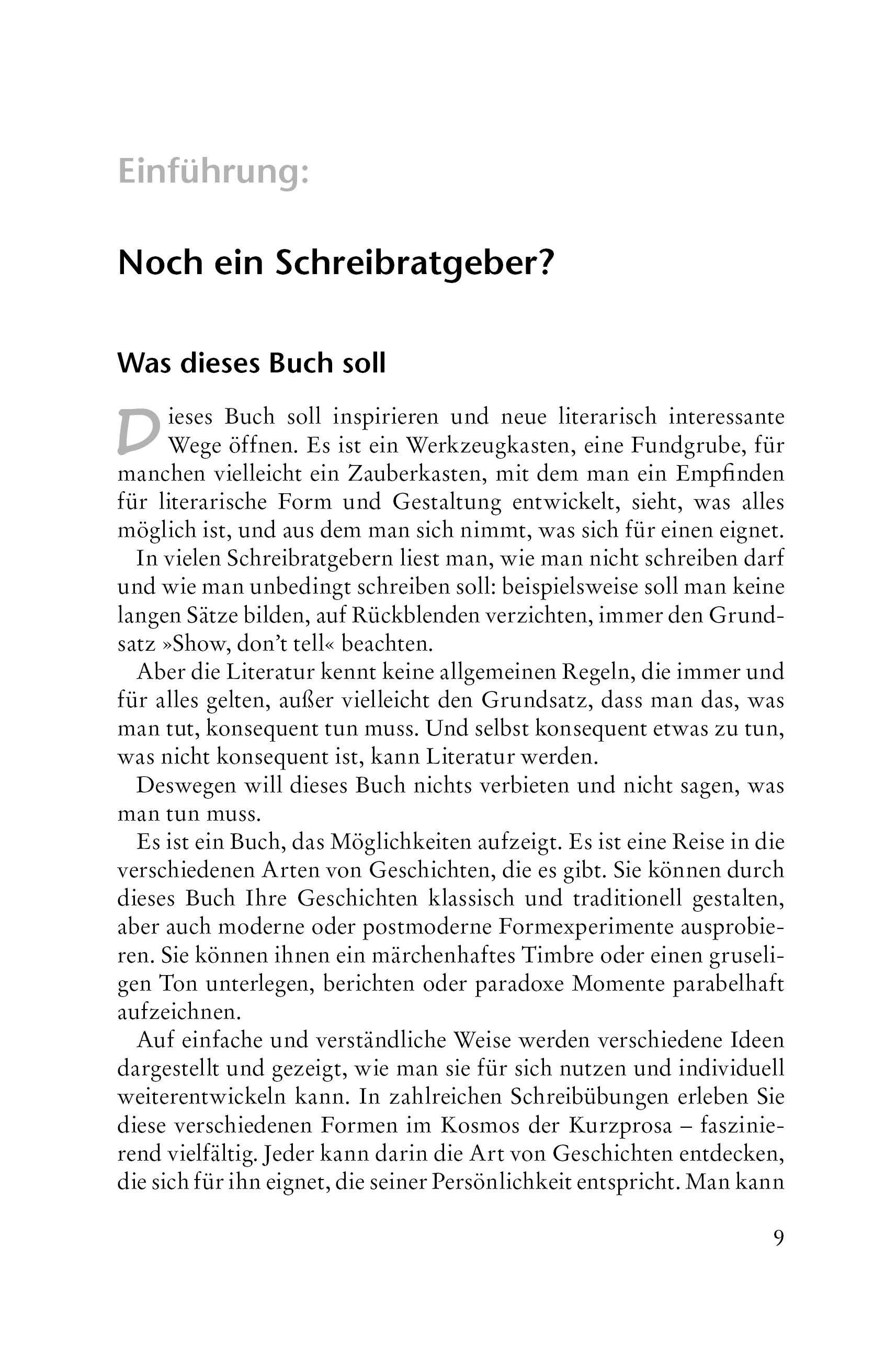 Beispielinhalt (Bild) Kurzprosa schreiben