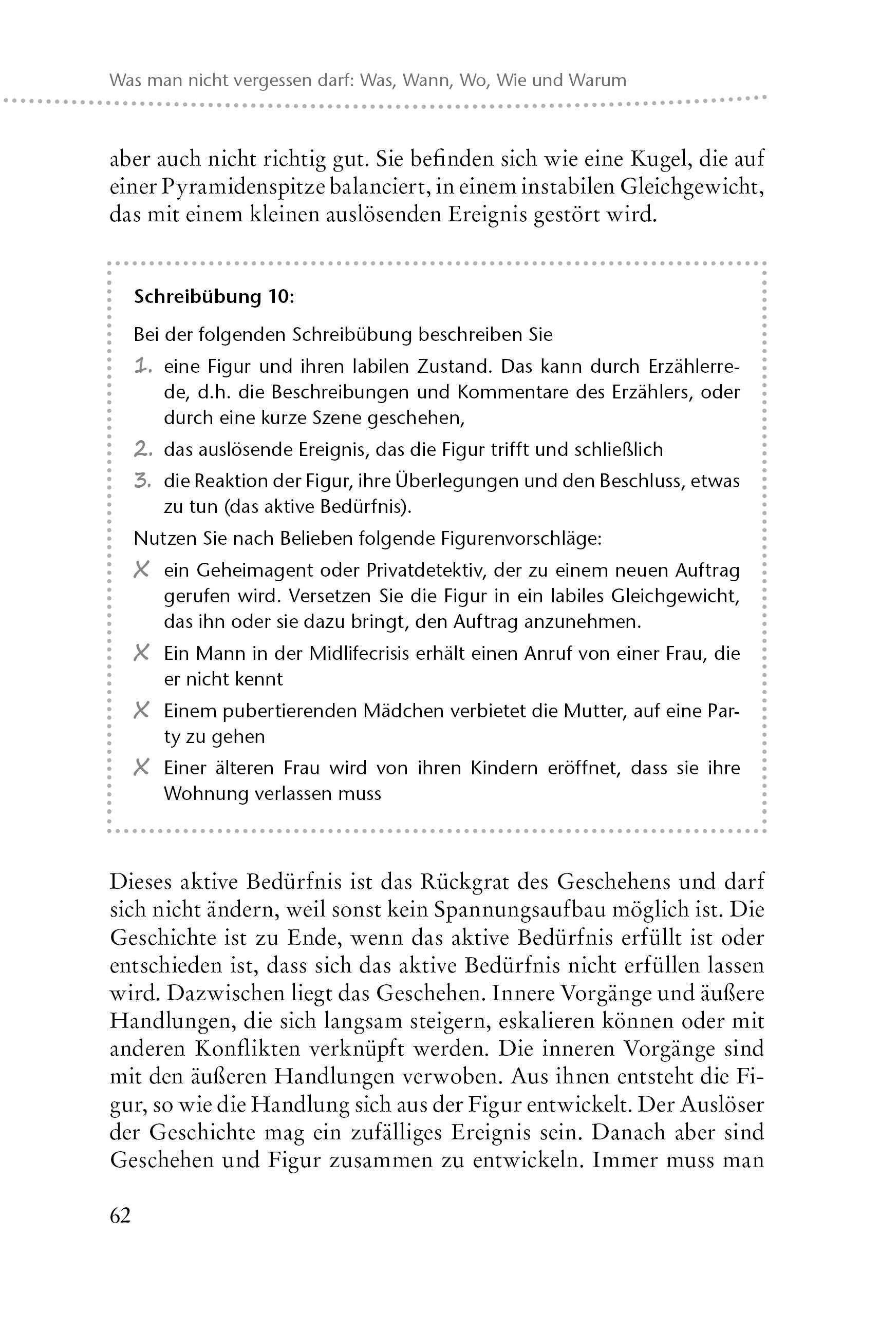 Beispielinhalt (Bild) Kurzprosa schreiben