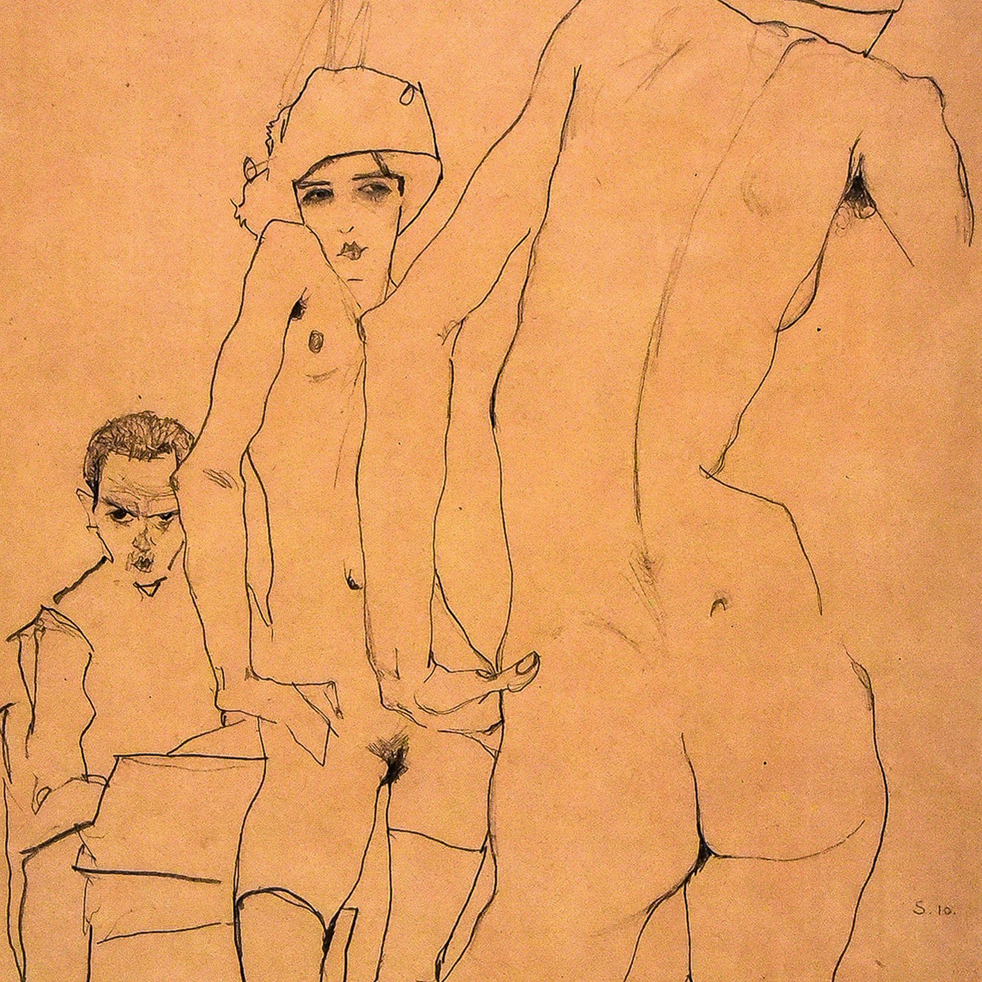 Beispielinhalt (Bild) Egon Schiele - Drawings 2027