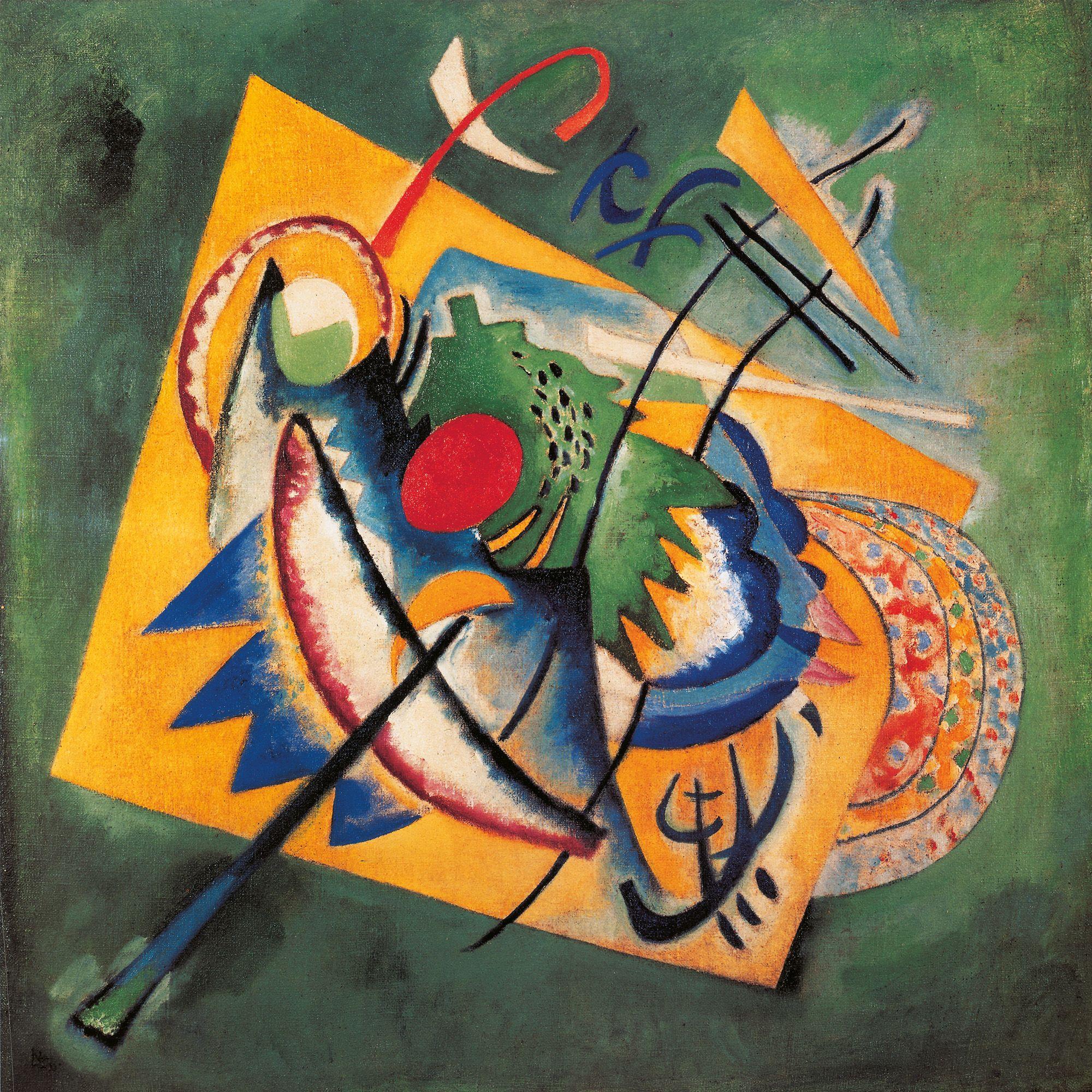 Beispielinhalt (Bild) Wassily Kandinsky - Floating Structures 2027
