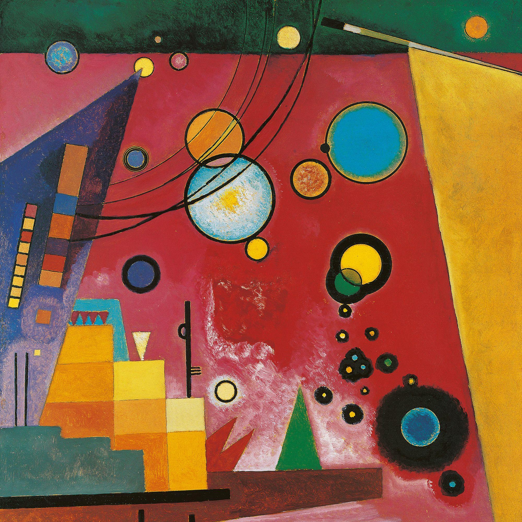 Beispielinhalt (Bild) Wassily Kandinsky - Floating Structures 2027