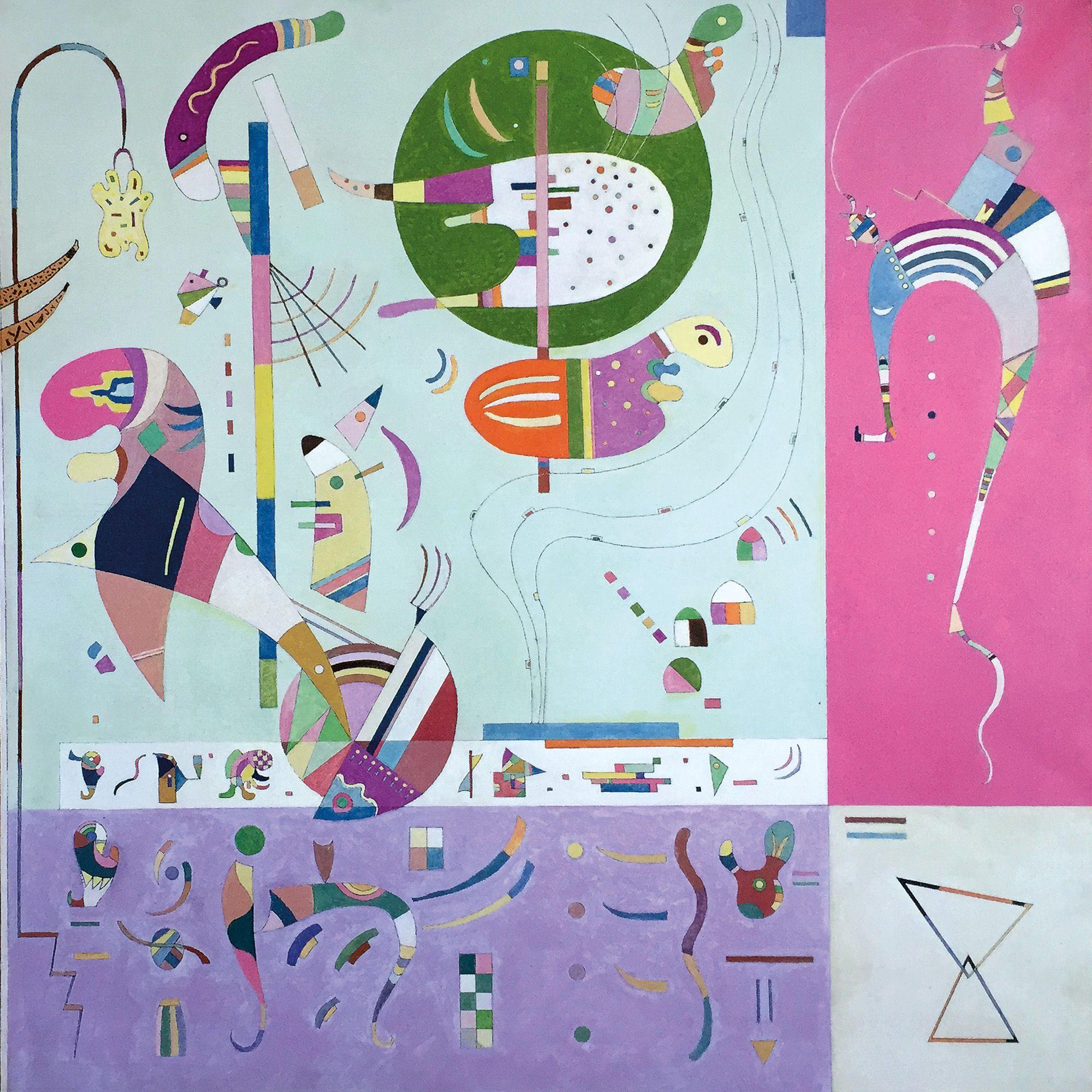 Beispielinhalt (Bild) Wassily Kandinsky - Floating Structures 2027