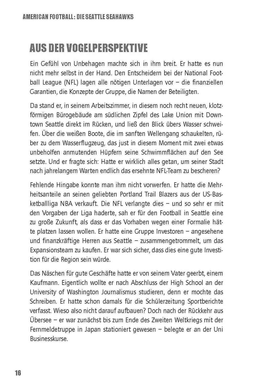 Beispielinhalt (Bild) American Football: Die Seattle Seahawks