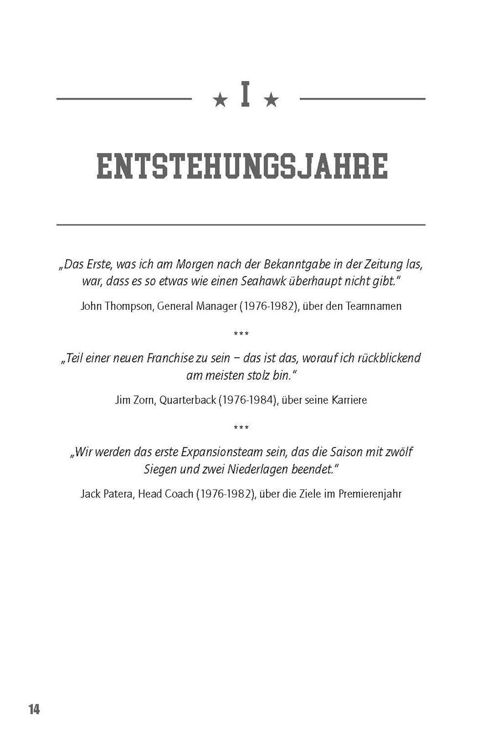 Beispielinhalt (Bild) American Football: Die Seattle Seahawks