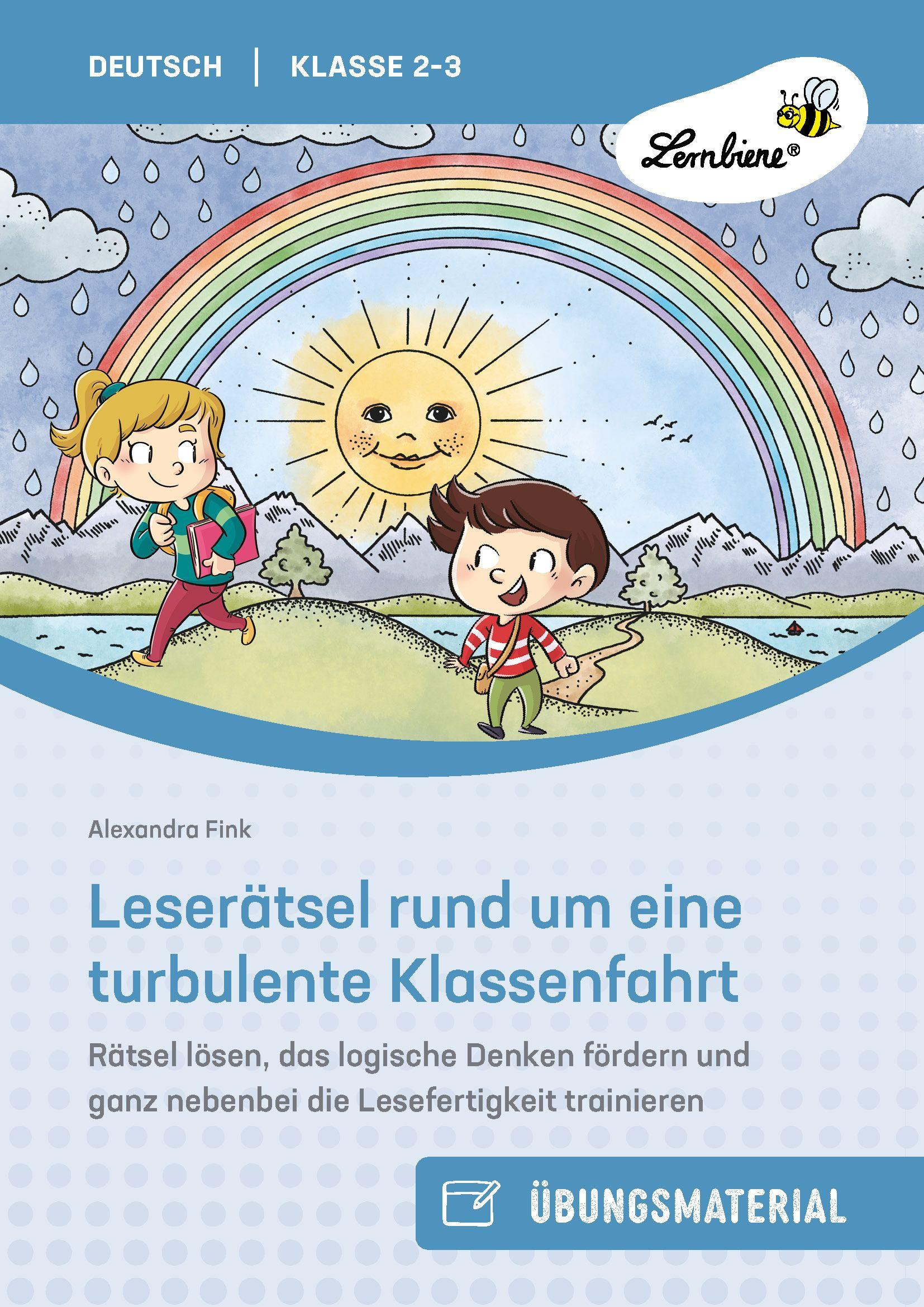 Vorderes Coverbild Leserätsel rund um eine turbulente Klassenfahrt