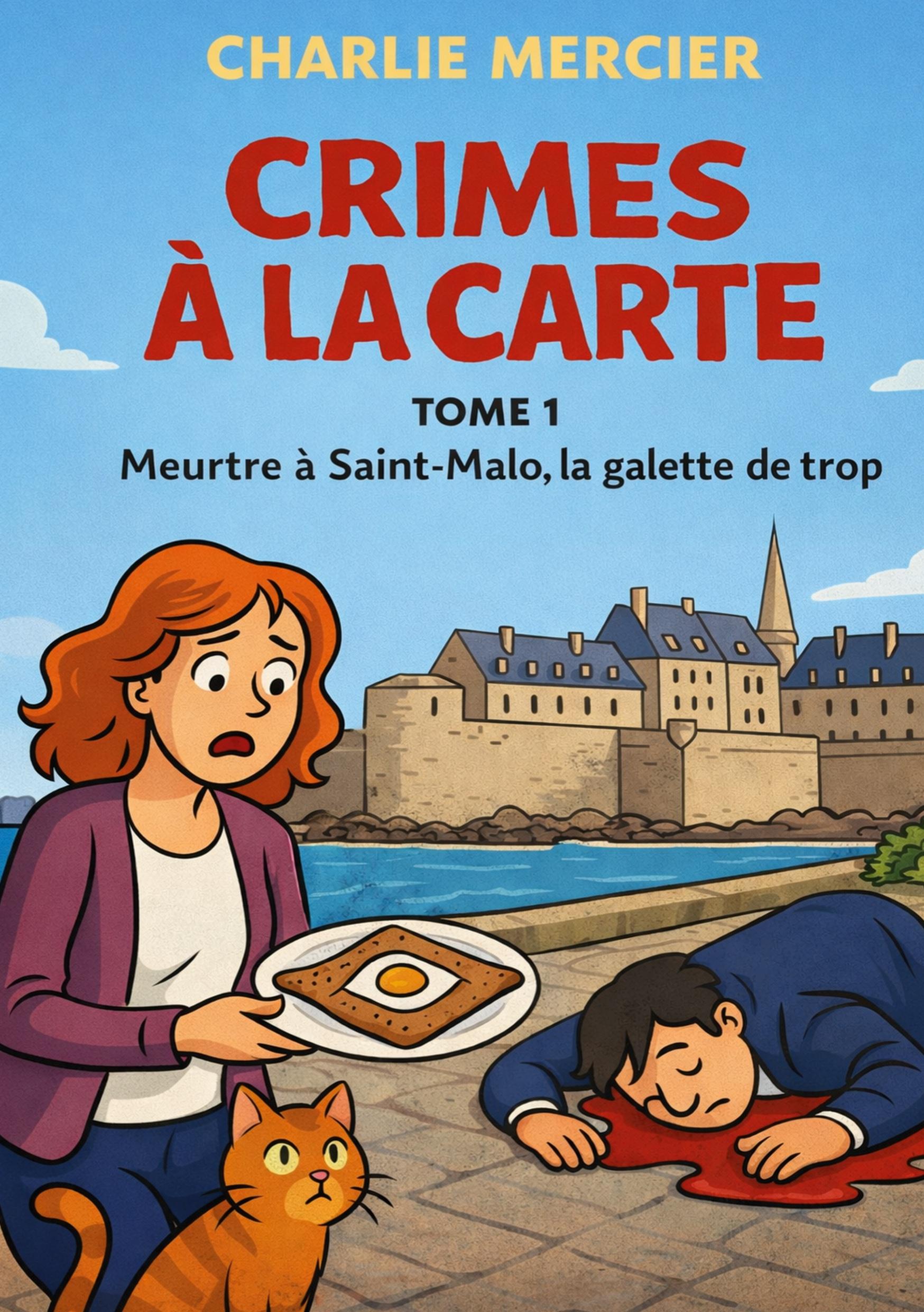 Vorderes Coverbild Crimes a la carte - Tome 1 Meurtre a Saint Malo, la galette de trop