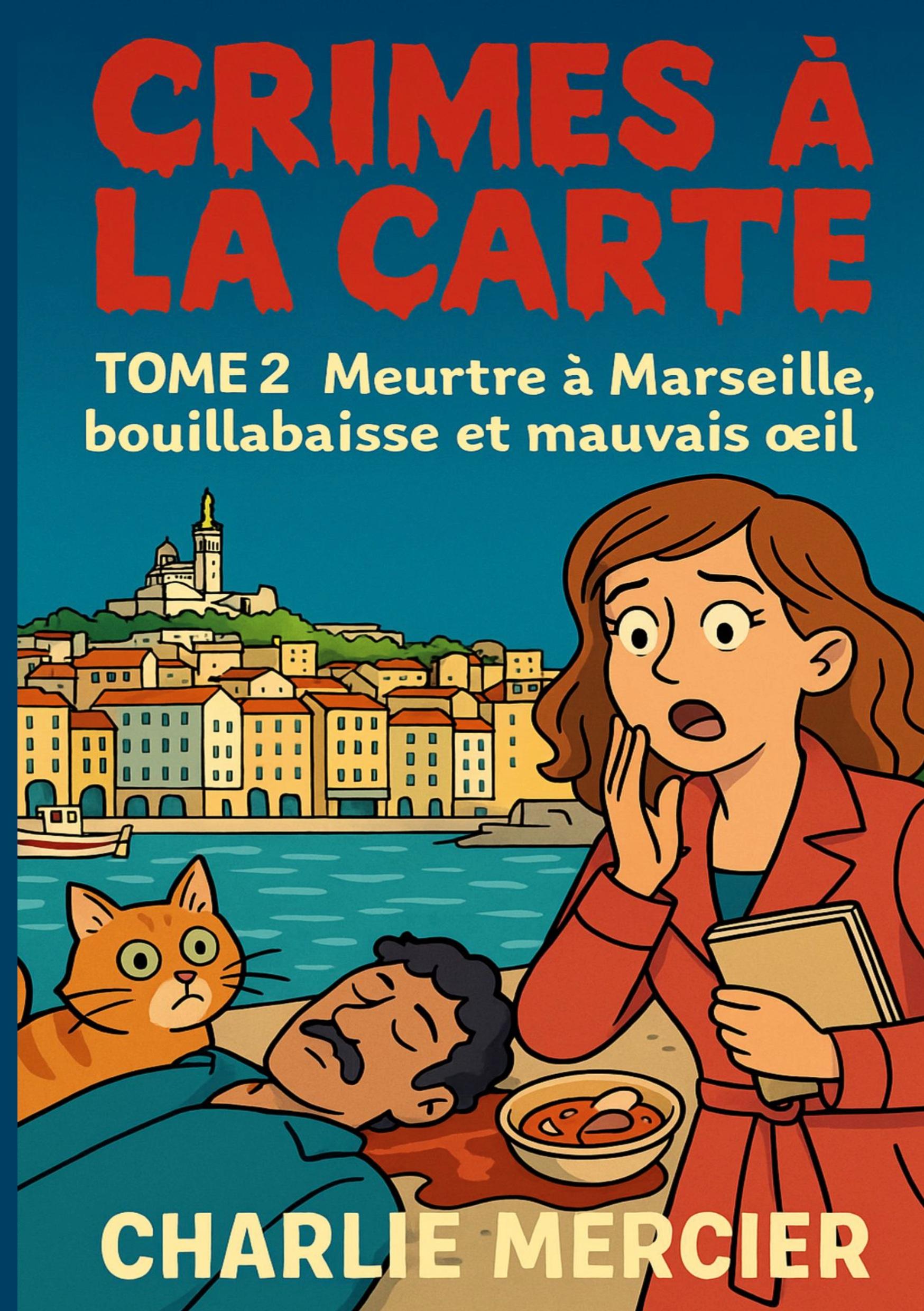 Vorderes Coverbild Crimes a la carte - Tome 2 Meurtre a Marseille, bouillabaisse et mauvais oeil