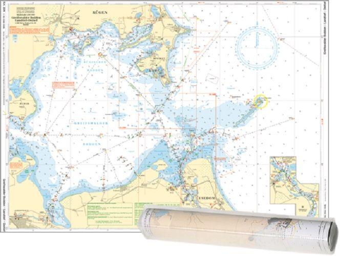 Vorderes Coverbild Einzelkarte Greifswalder Bodden - Landtief - Osttief / Landtief - Kröslin / Mönchgut Having - Landtief (Ausgabe 2026)
