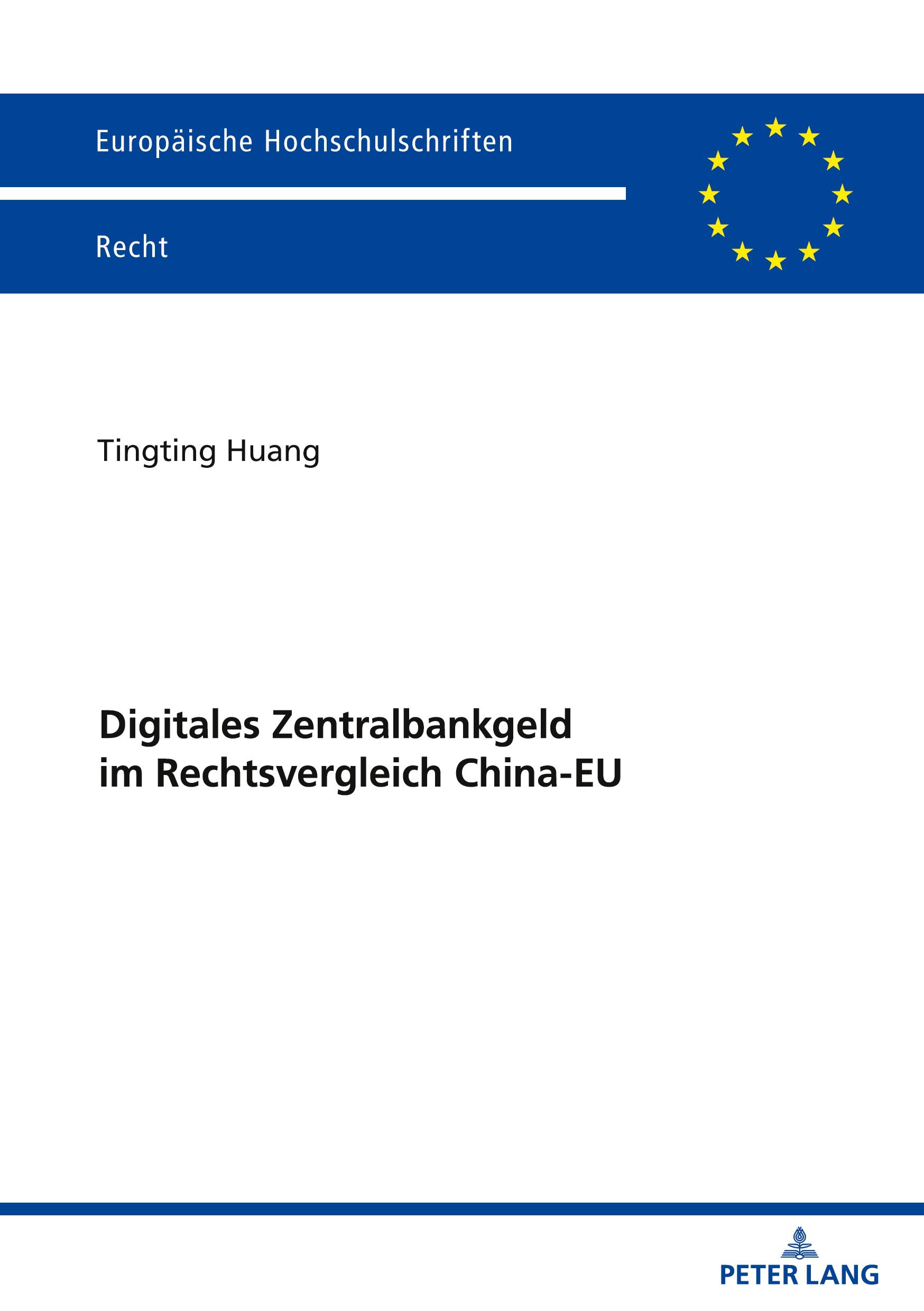 Vorderes Coverbild Digitales Zentralbankgeld im Rechtsvergleich China-EU