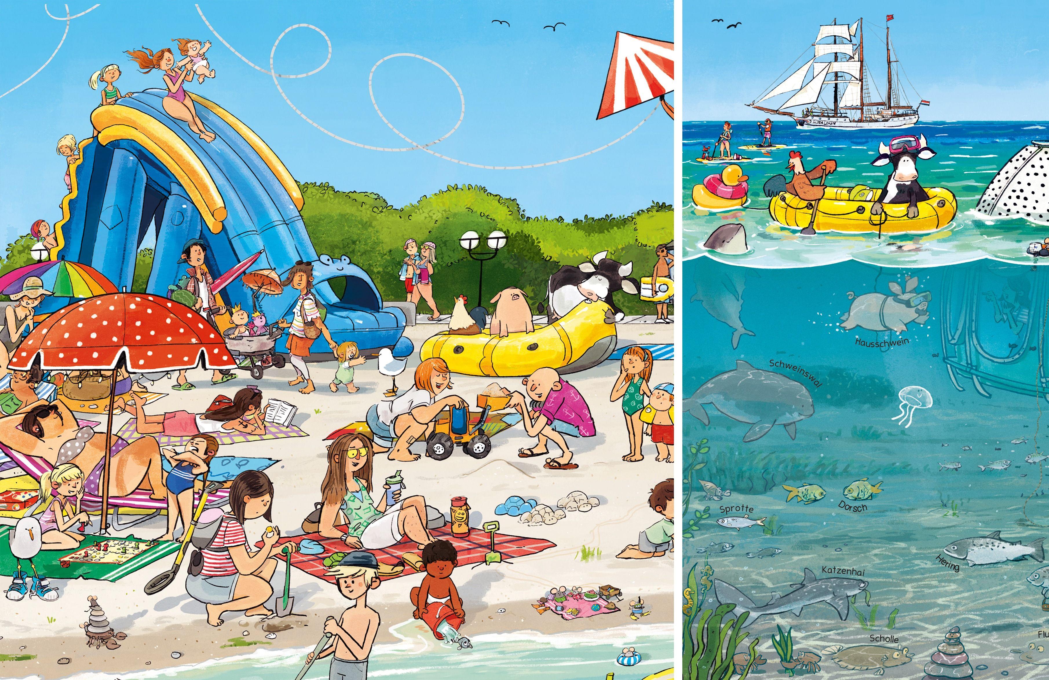 Beispielinhalt (Bild) Das Grömitz Wimmelbuch