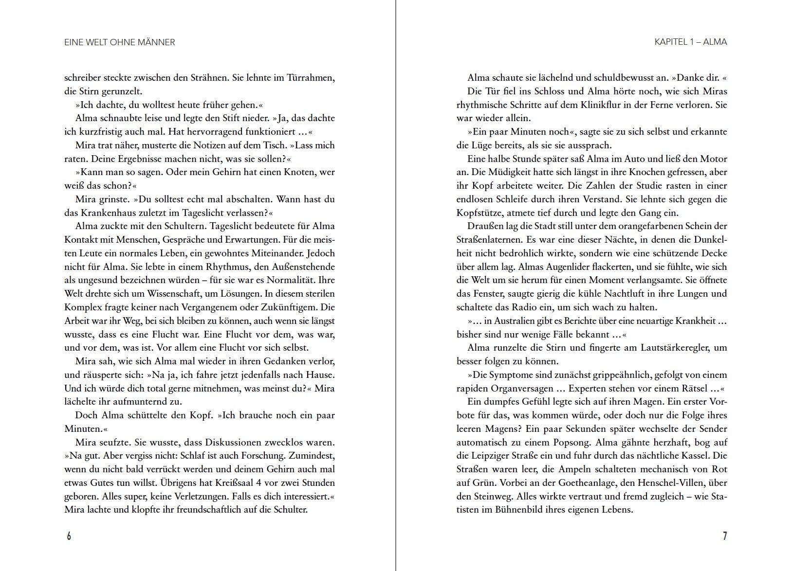 Beispielinhalt (Bild) Eine Welt ohne Männer