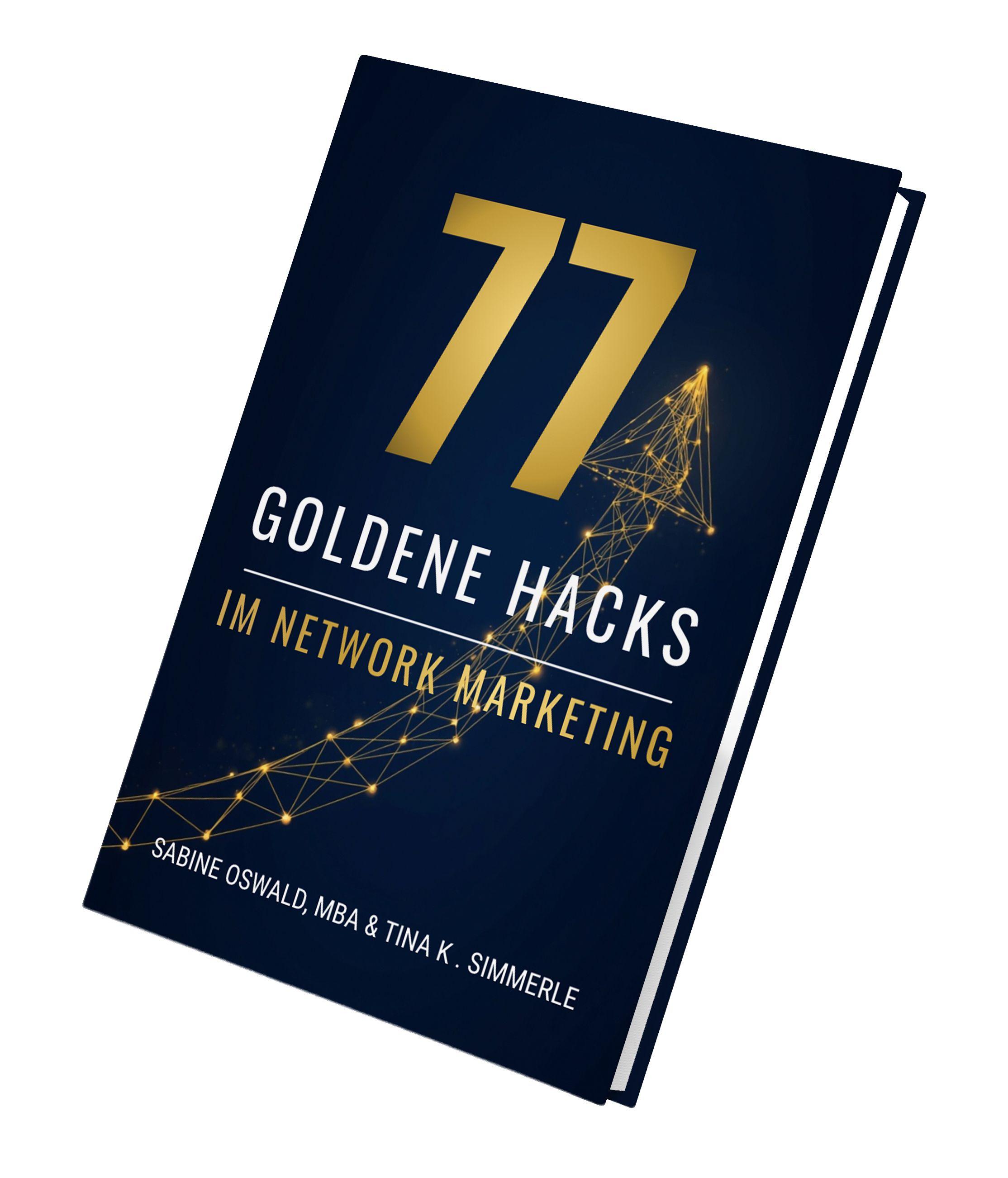 Vorderes Coverbild 77 goldene Hacks im Network Marketing