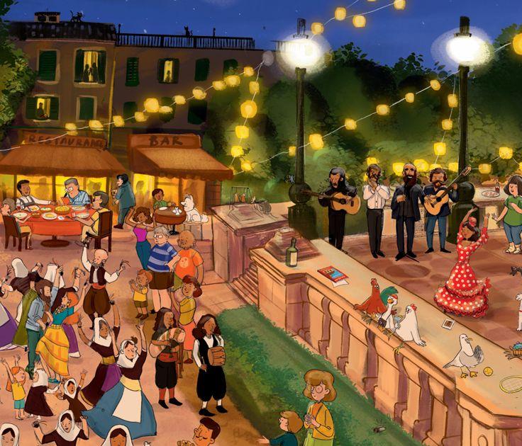 Beispielinhalt (Bild) Das Mallorca Wimmelbuch