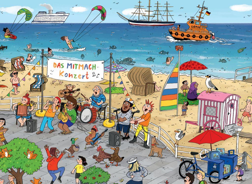 Beispielinhalt (Bild) Das Travemünde Wimmelbuch