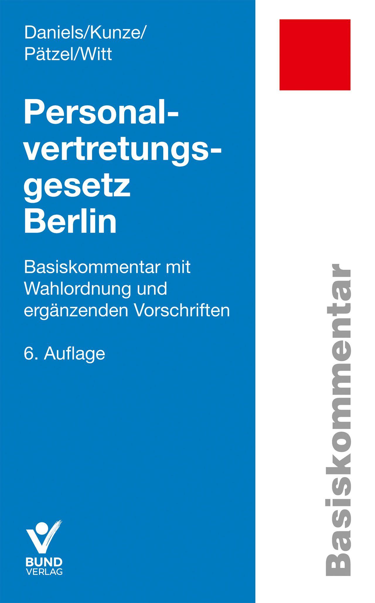Vorderes Coverbild Personalvertretungsgesetz Berlin