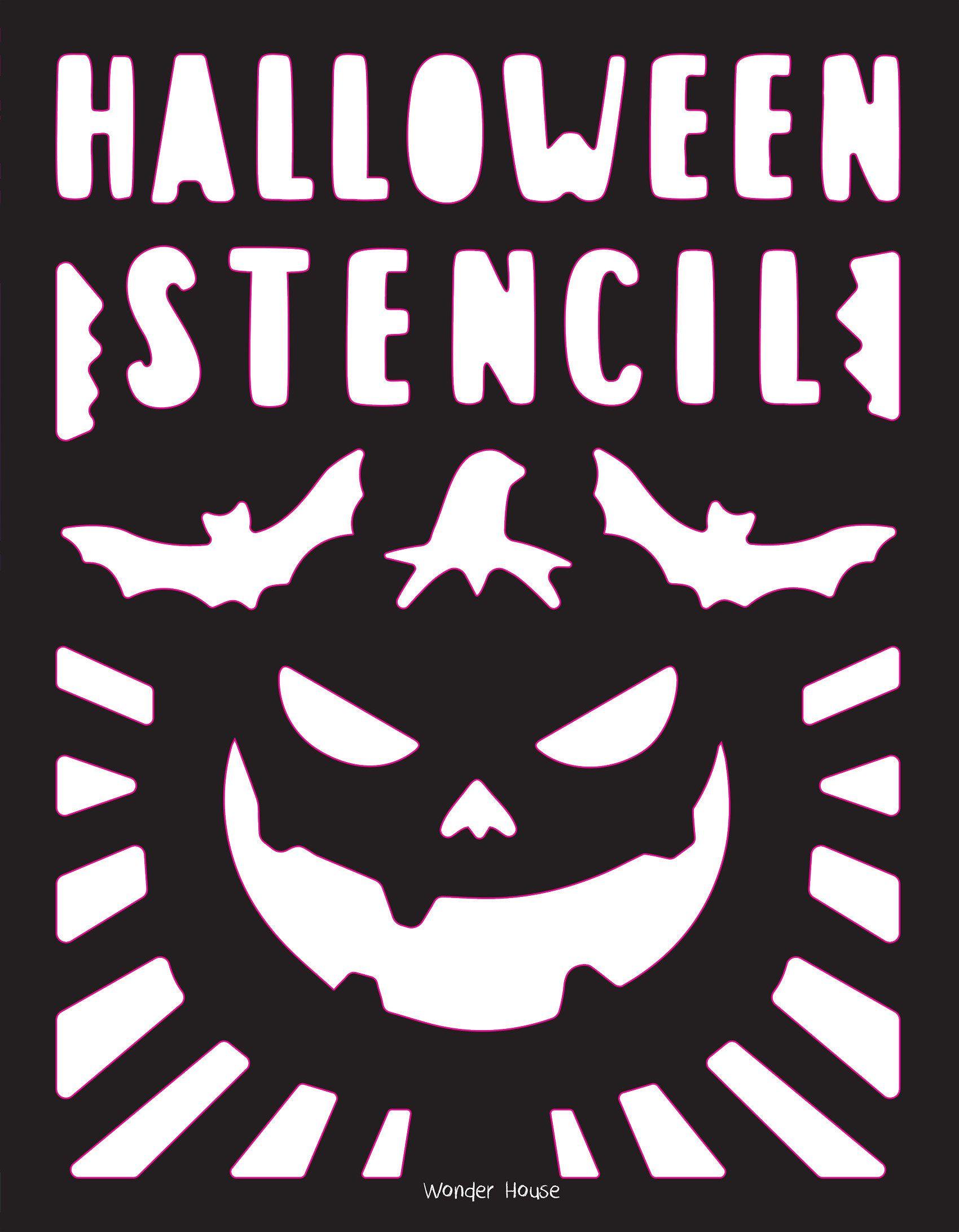 Vorderes Coverbild Stencil Book Halloween