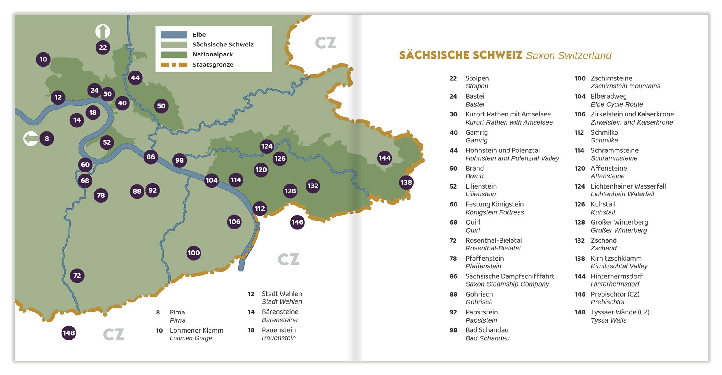 Beispielinhalt (Bild) Bildband Sächsische Schweiz