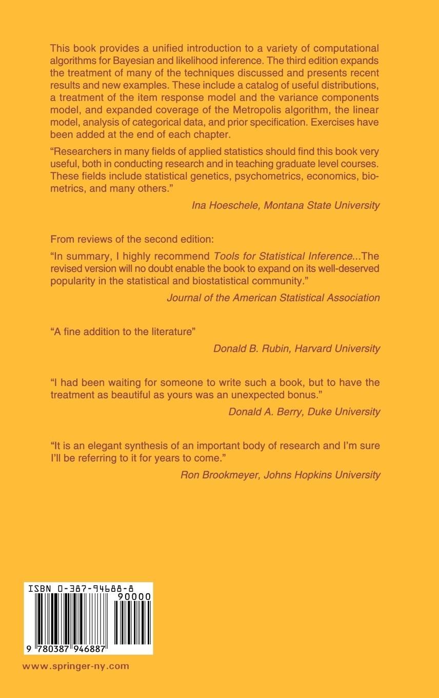 Rückseitencover Tools for Statistical Inference