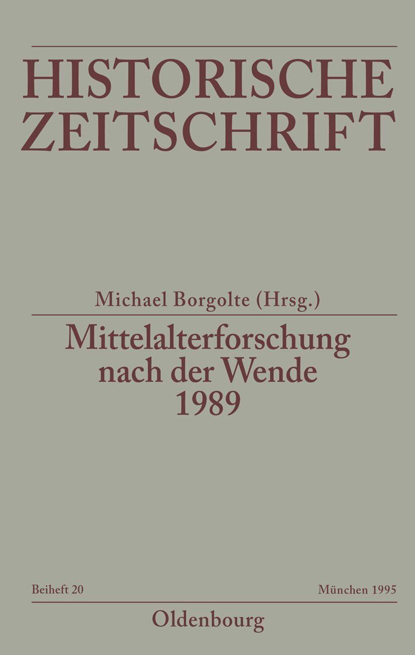 Vorderes Coverbild Mittelalterforschung nach der Wende