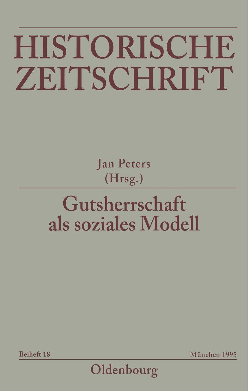 Vorderes Coverbild Gutsherrschaft als soziales Modell