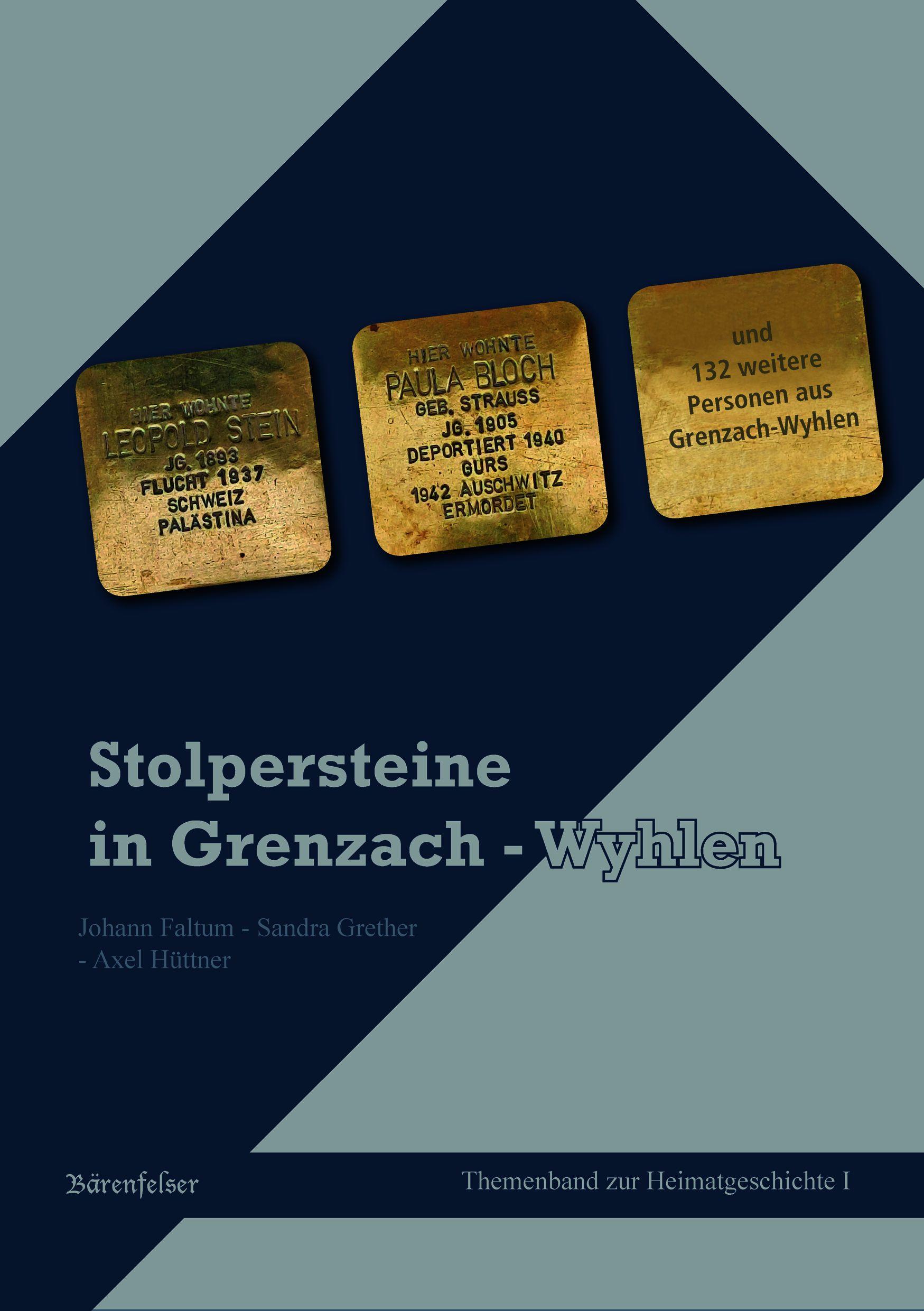 Vorderes Coverbild Stolpersteine in Grenzach-Wyhlen