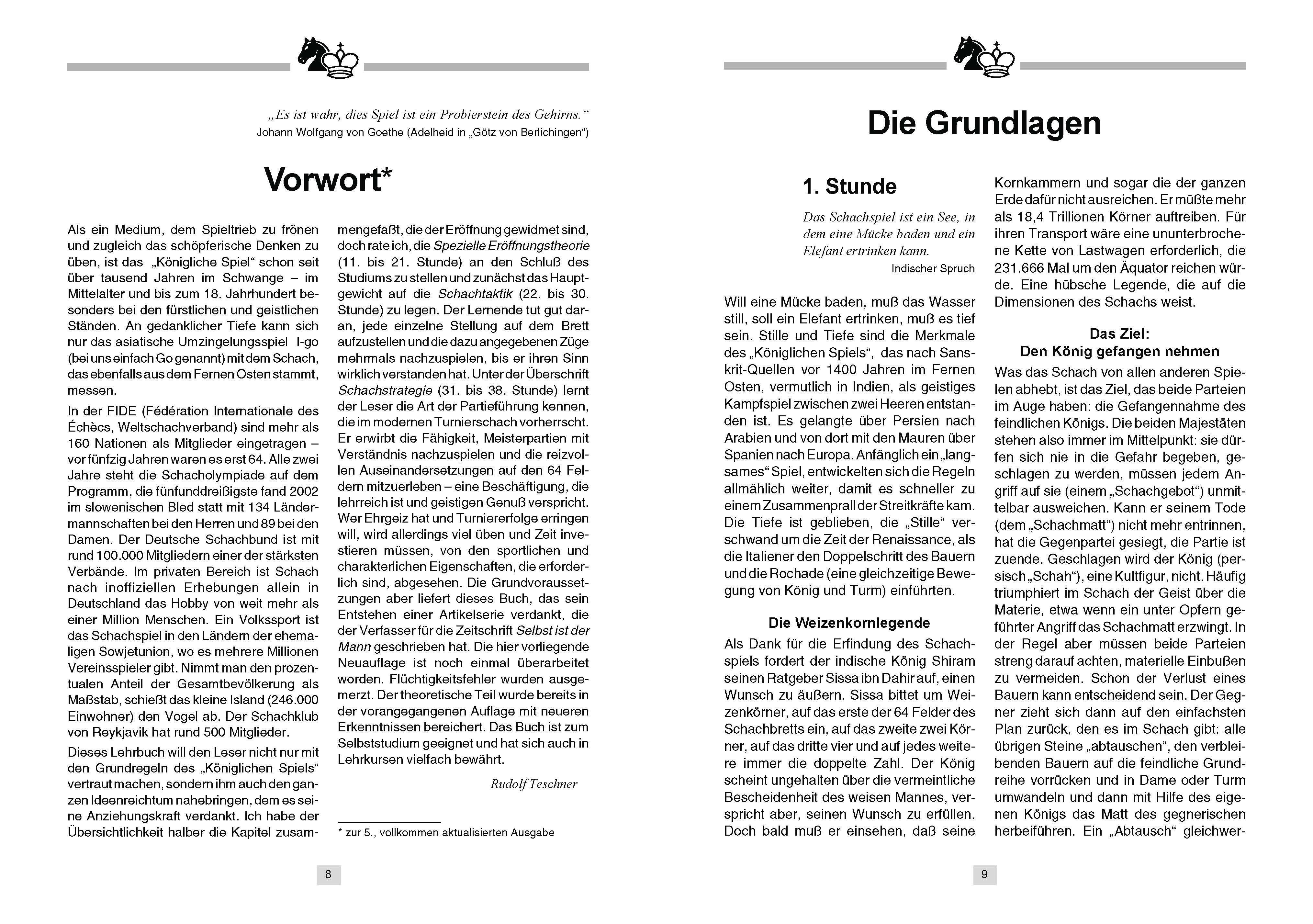 Beispielinhalt (Bild) Schach in 40 Stunden