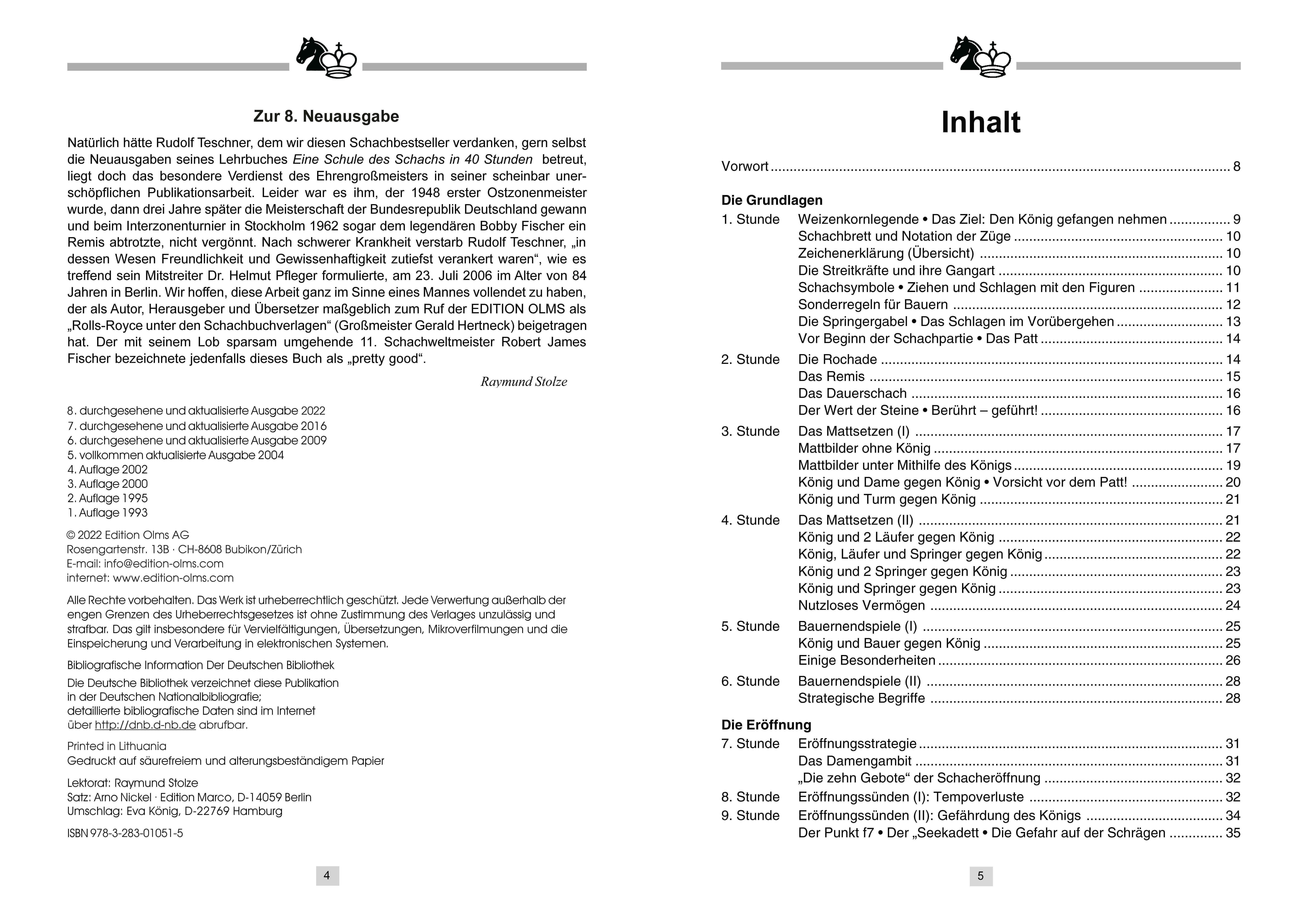 Beispielinhalt (Bild) Schach in 40 Stunden