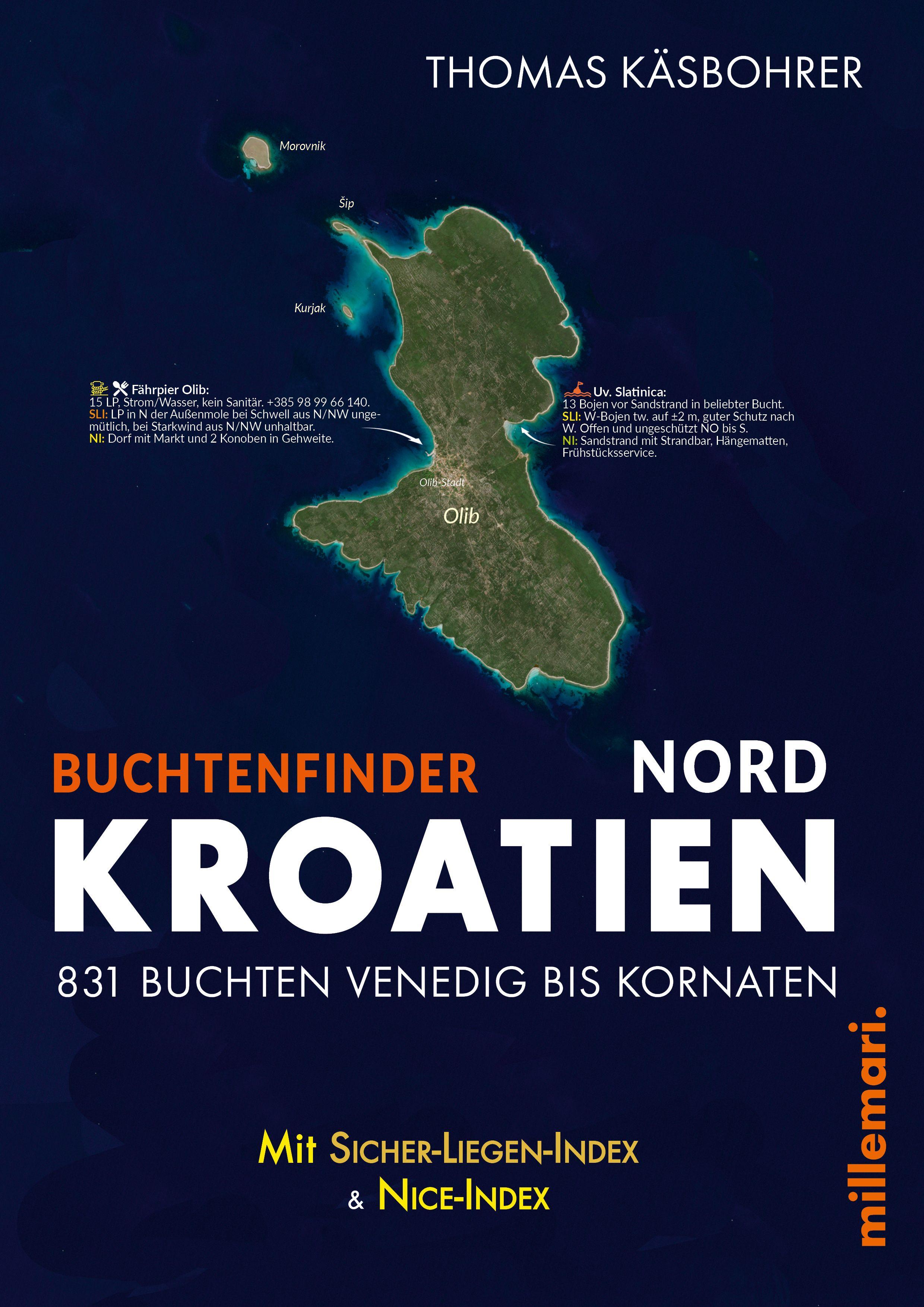 Vorderes Coverbild Buchtenfinder Kroatien Nord - Ausgabe 2026