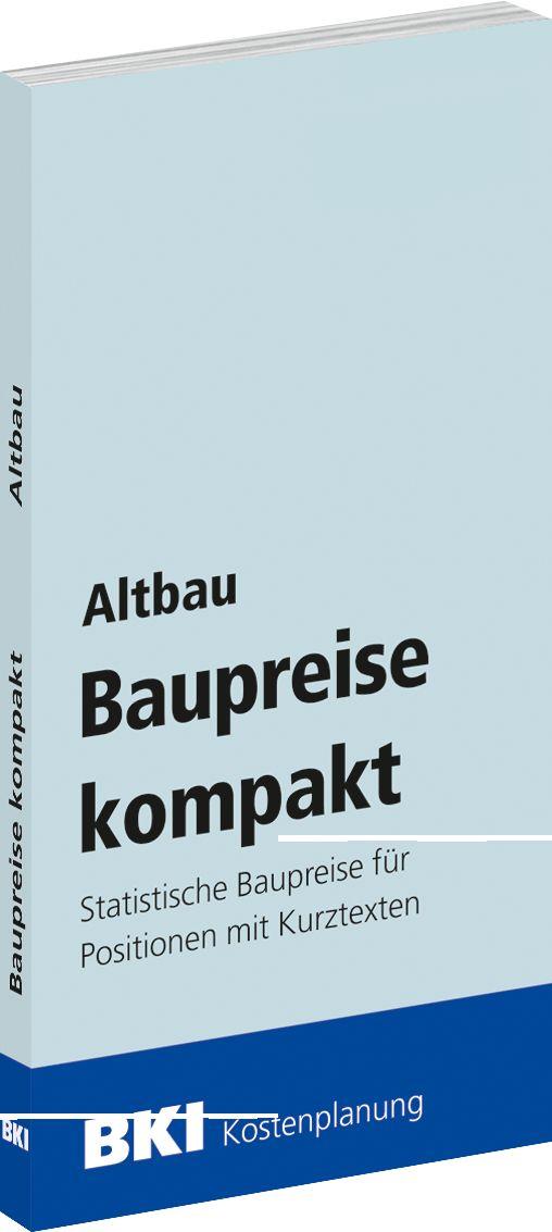 Vorderes Coverbild BKI Baupreise kompakt Altbau 2027