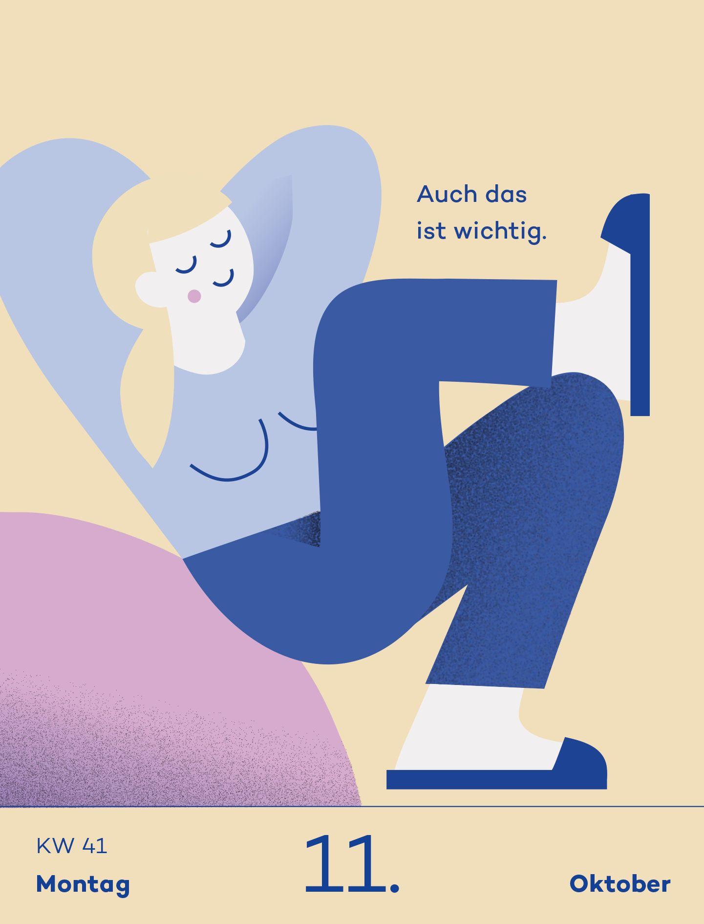 Beispielinhalt (Bild) Tagesabreißkalender 2027: 6-Minuten