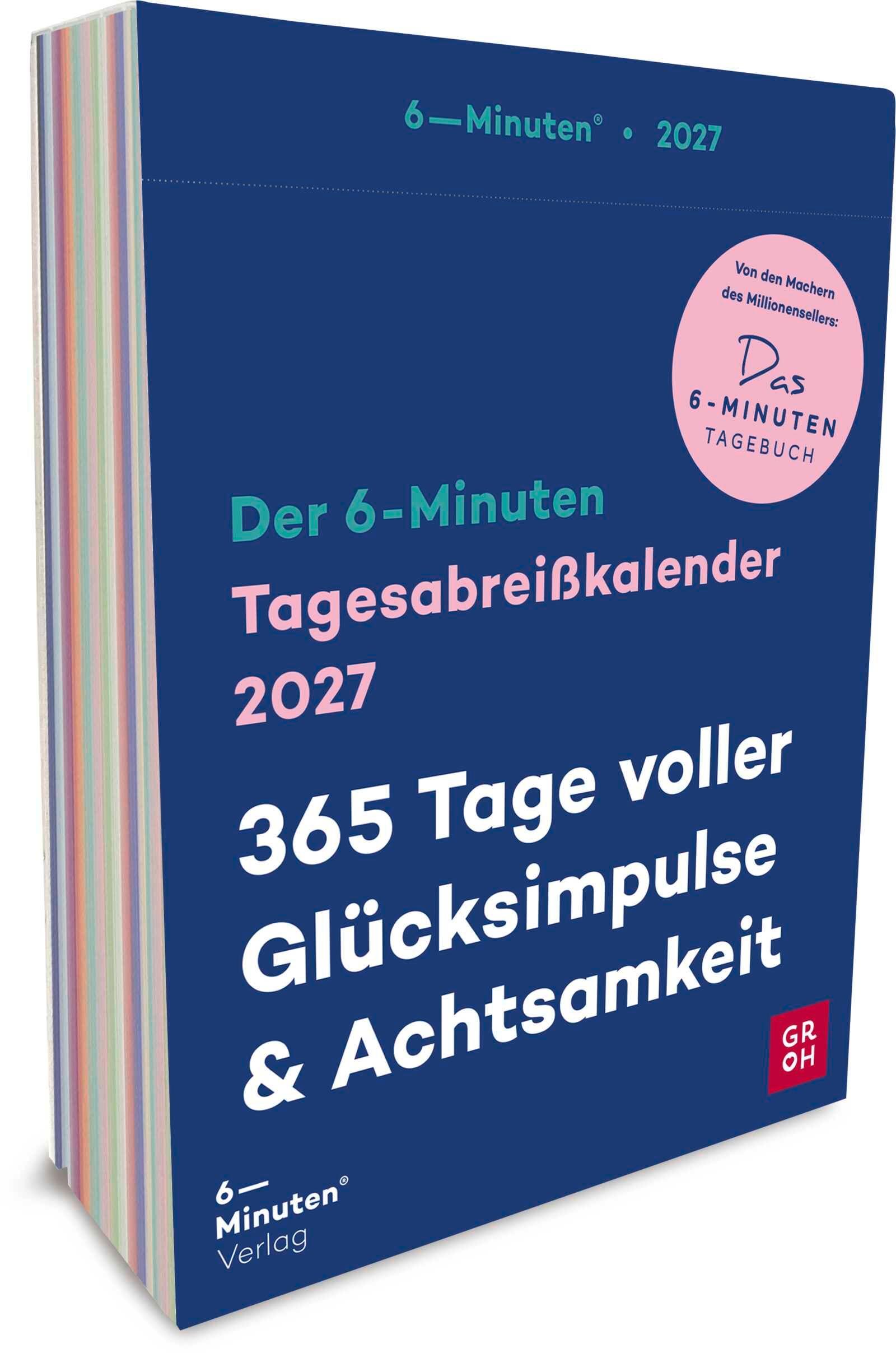 Vorderes Coverbild Tagesabreißkalender 2027: 6-Minuten