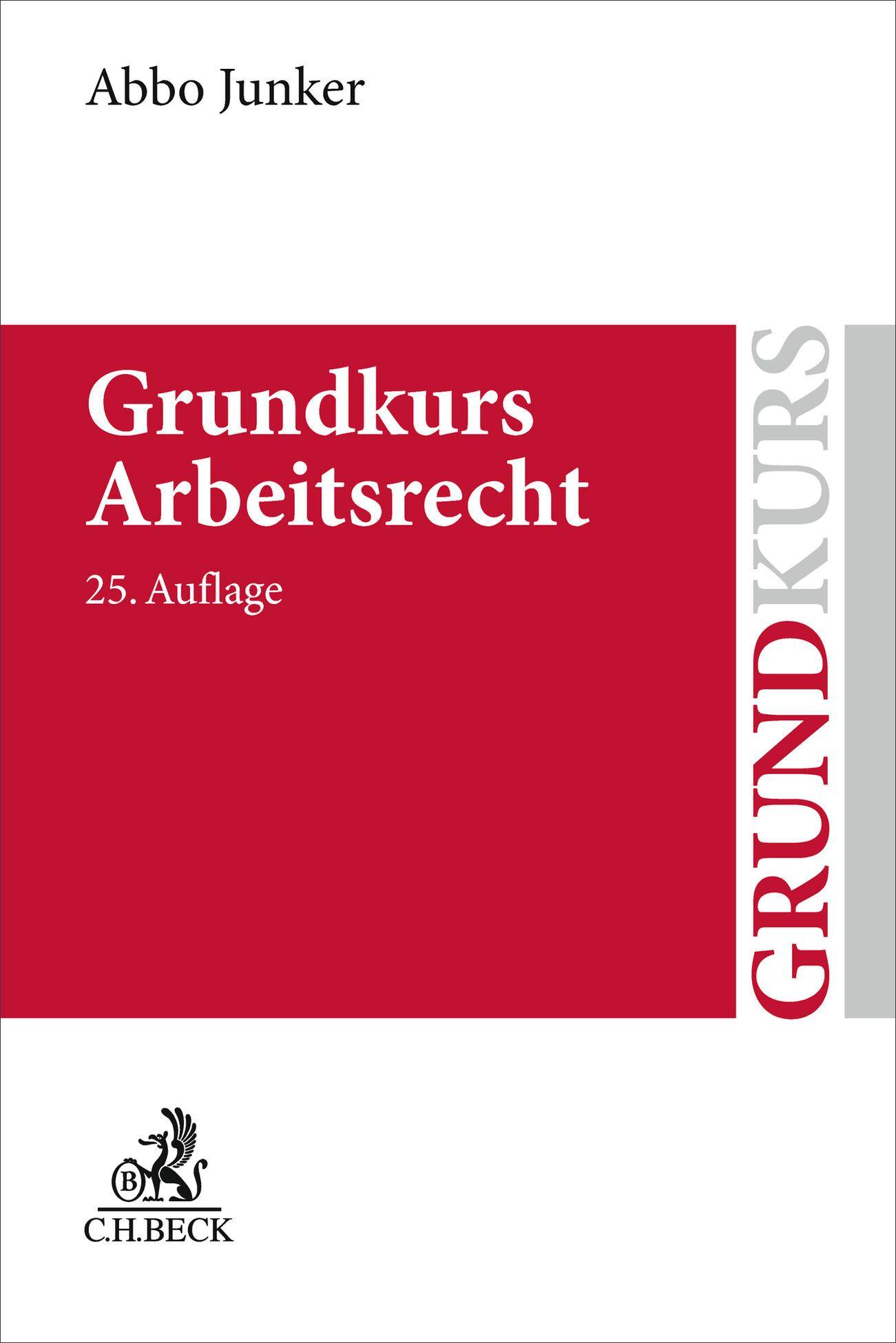 Vorderes Coverbild Grundkurs Arbeitsrecht