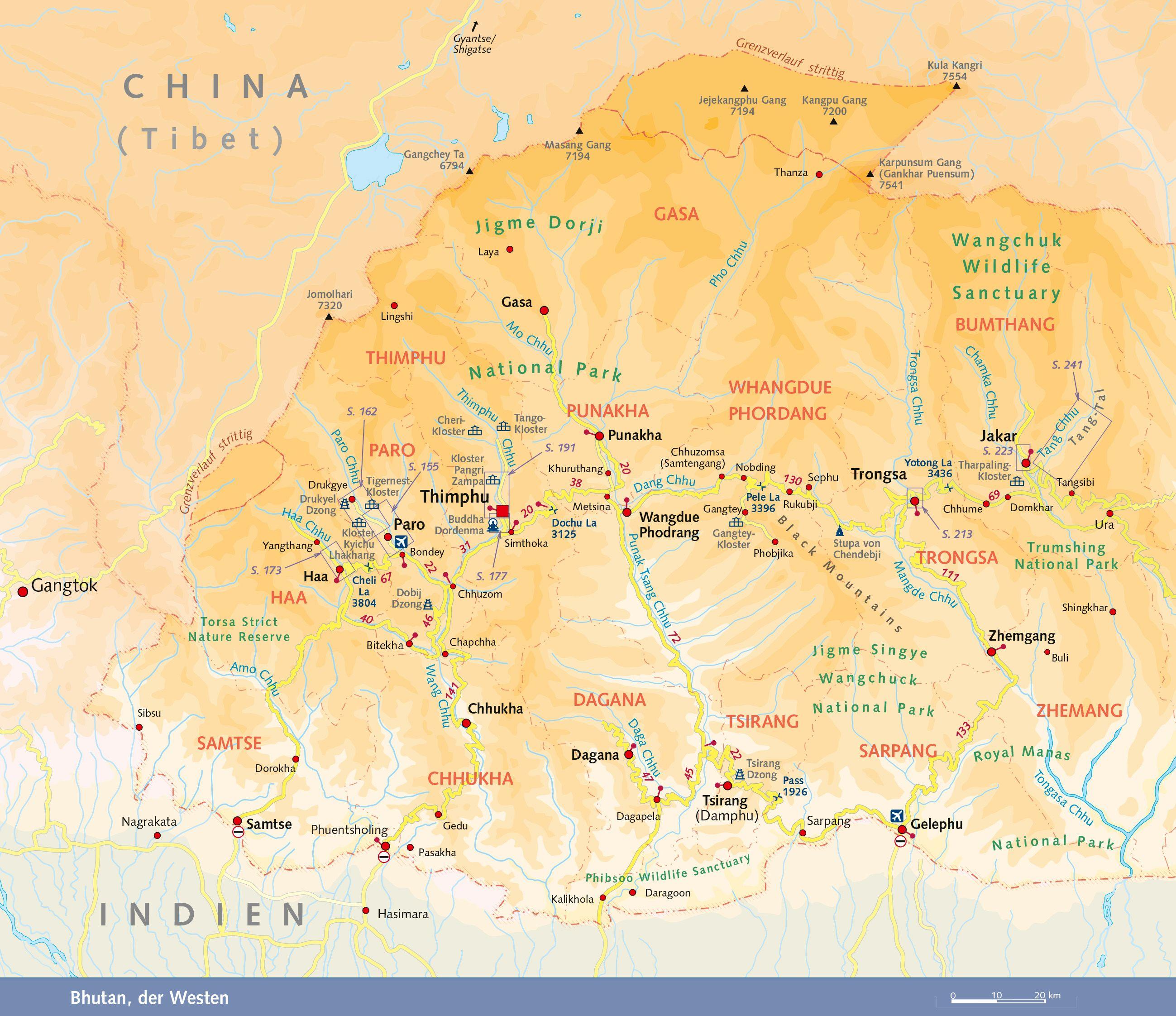 Beispielinhalt (Bild) TRESCHER Reiseführer Bhutan